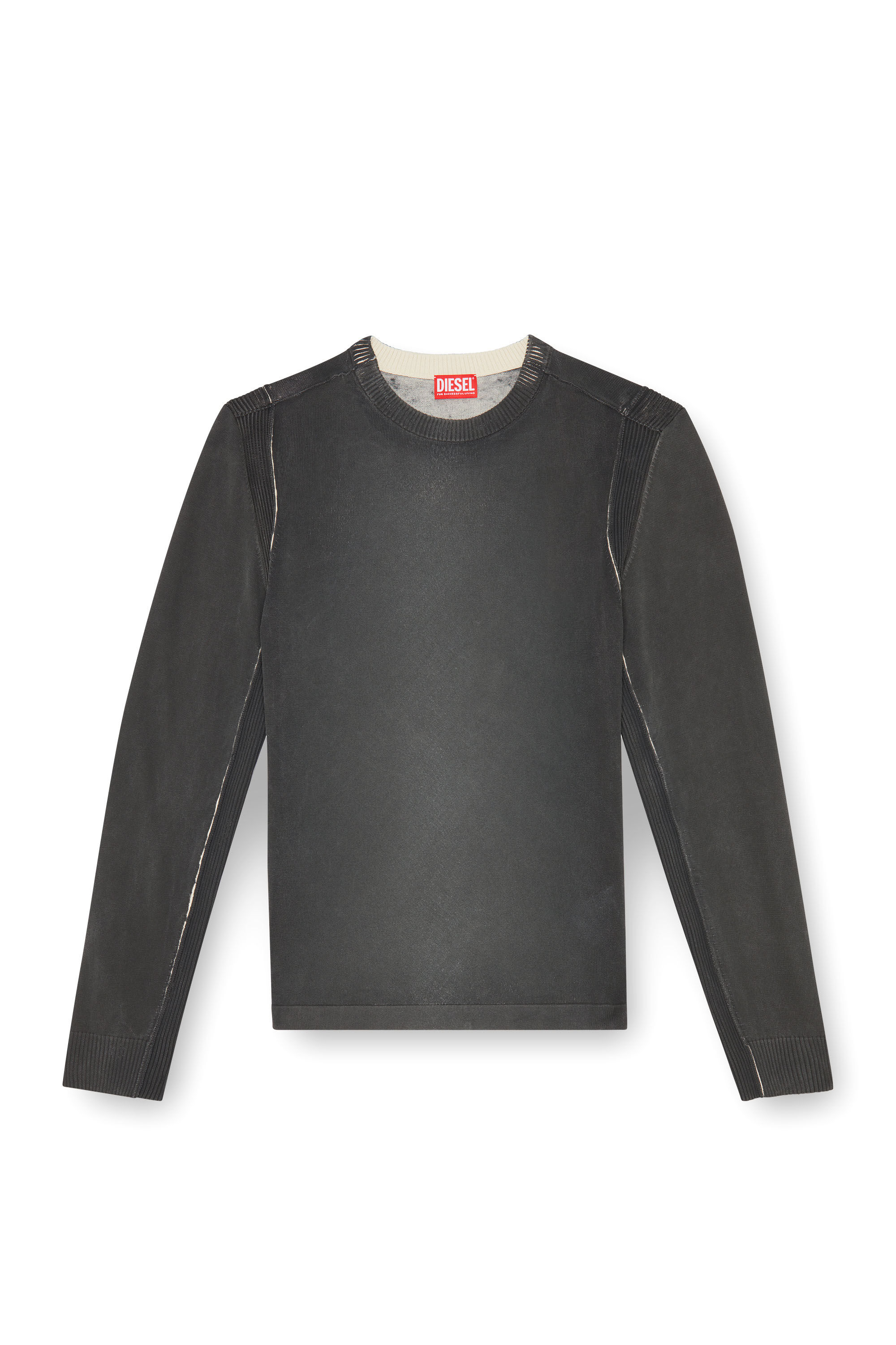 Men's Jumper in treated cotton | Black | Diesel