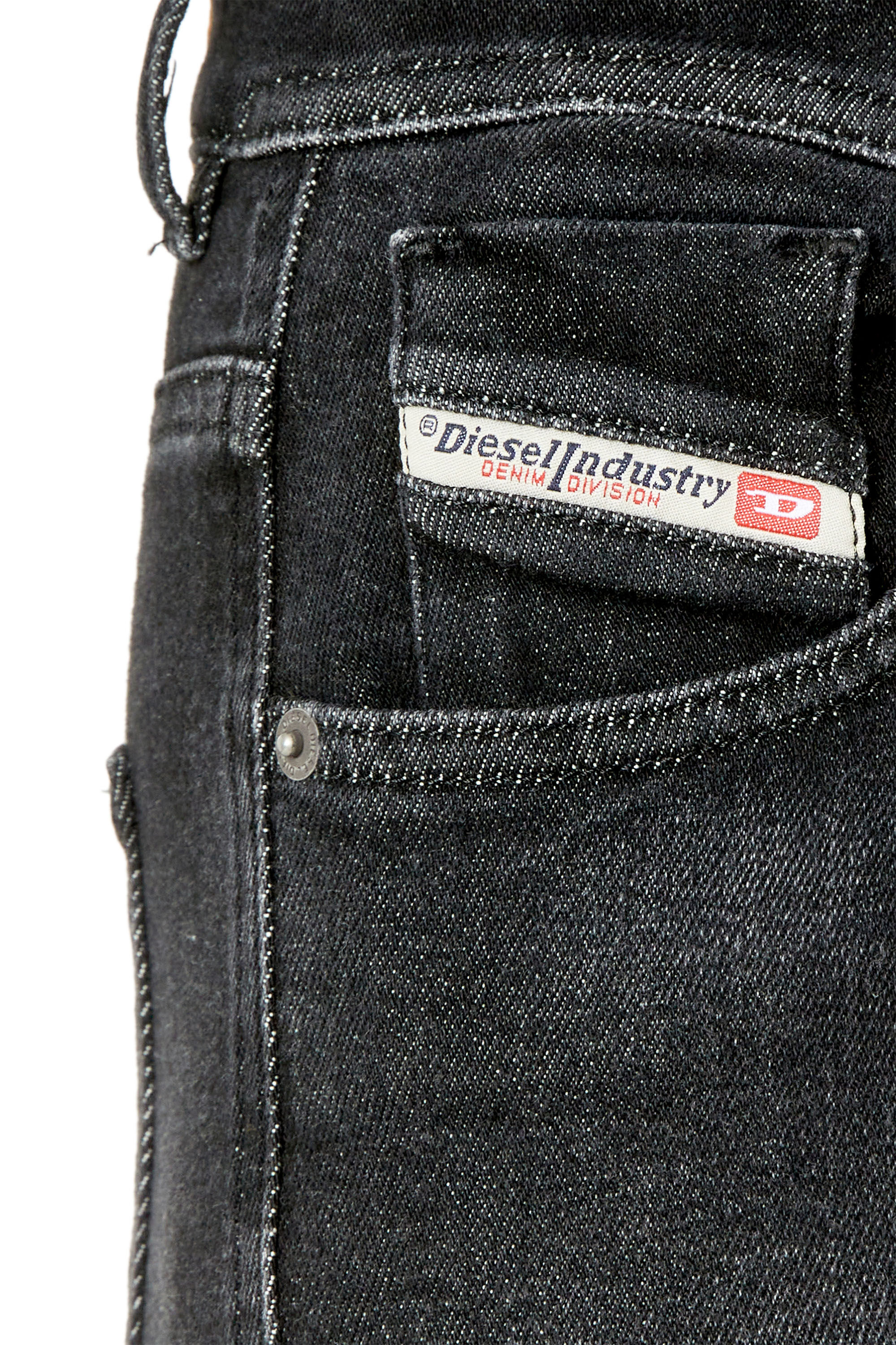 Diesel - Super skinny Jeans 1984 Slandy-High 09E93, Black/Dark grey - Image 4