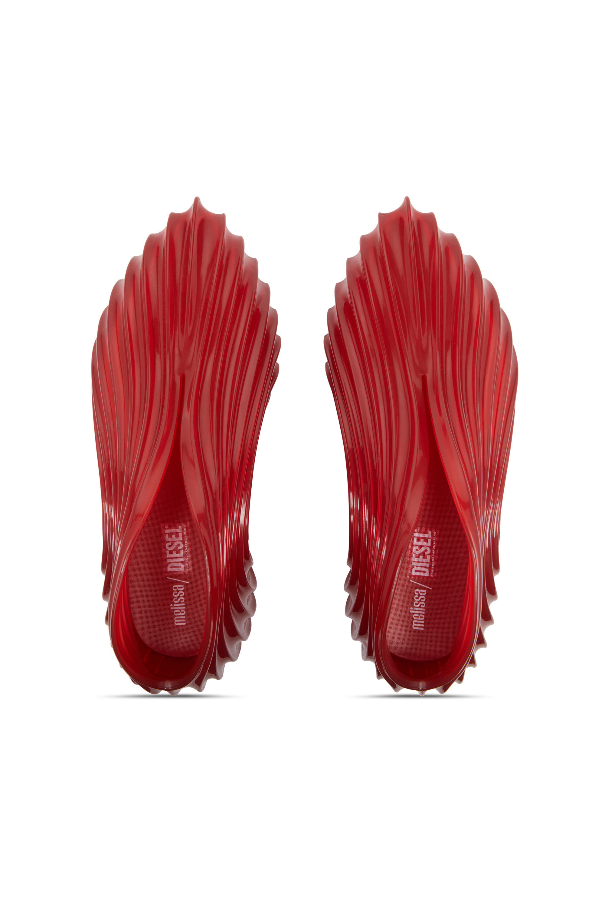 Diesel - MELISSA QUANTUM SNEAKERS X, Unisex's Slip-on sneaker in Melflex® in Red - 4