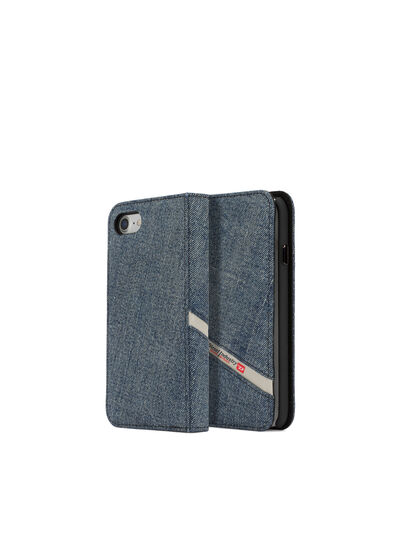 DENIM IPHONE 8/7 FOLIO, Blue Jeans Diesel - DENIM IPHONE 8/7 FOLIO, Blue Jeans - Flip covers - Image 1