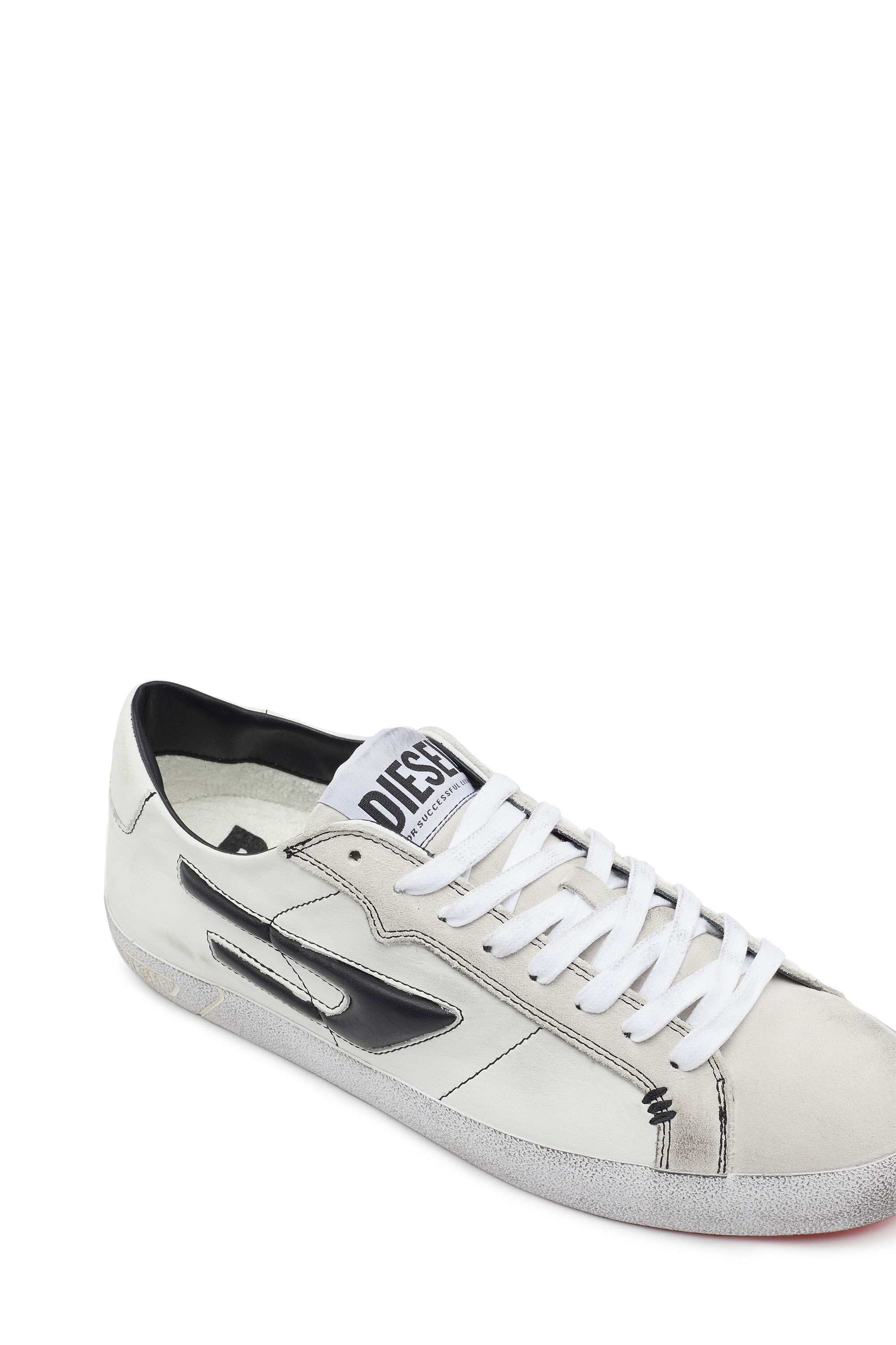 Men's S-Leroji Low - Low-top leather sneakers D logo | Diesel