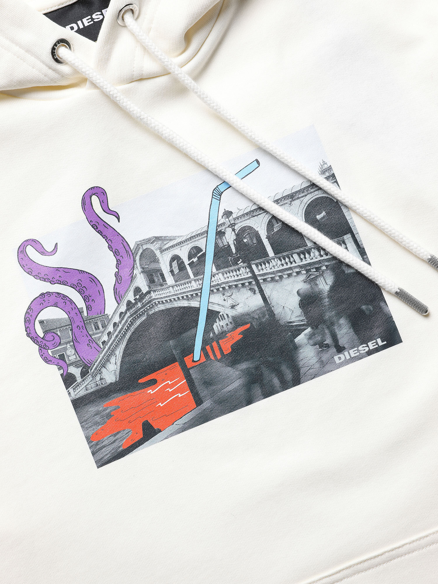 Diesel - VE-S-GIRK-HOOD-RIALT, White - Image 1