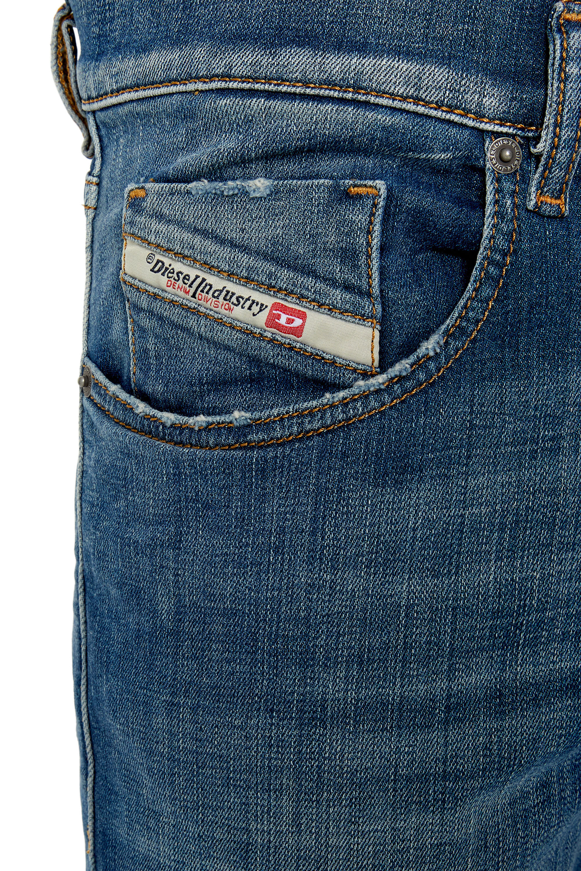 Diesel - Slim Jeans 2019 D-Strukt 09F06, Dark Blue - Image 5