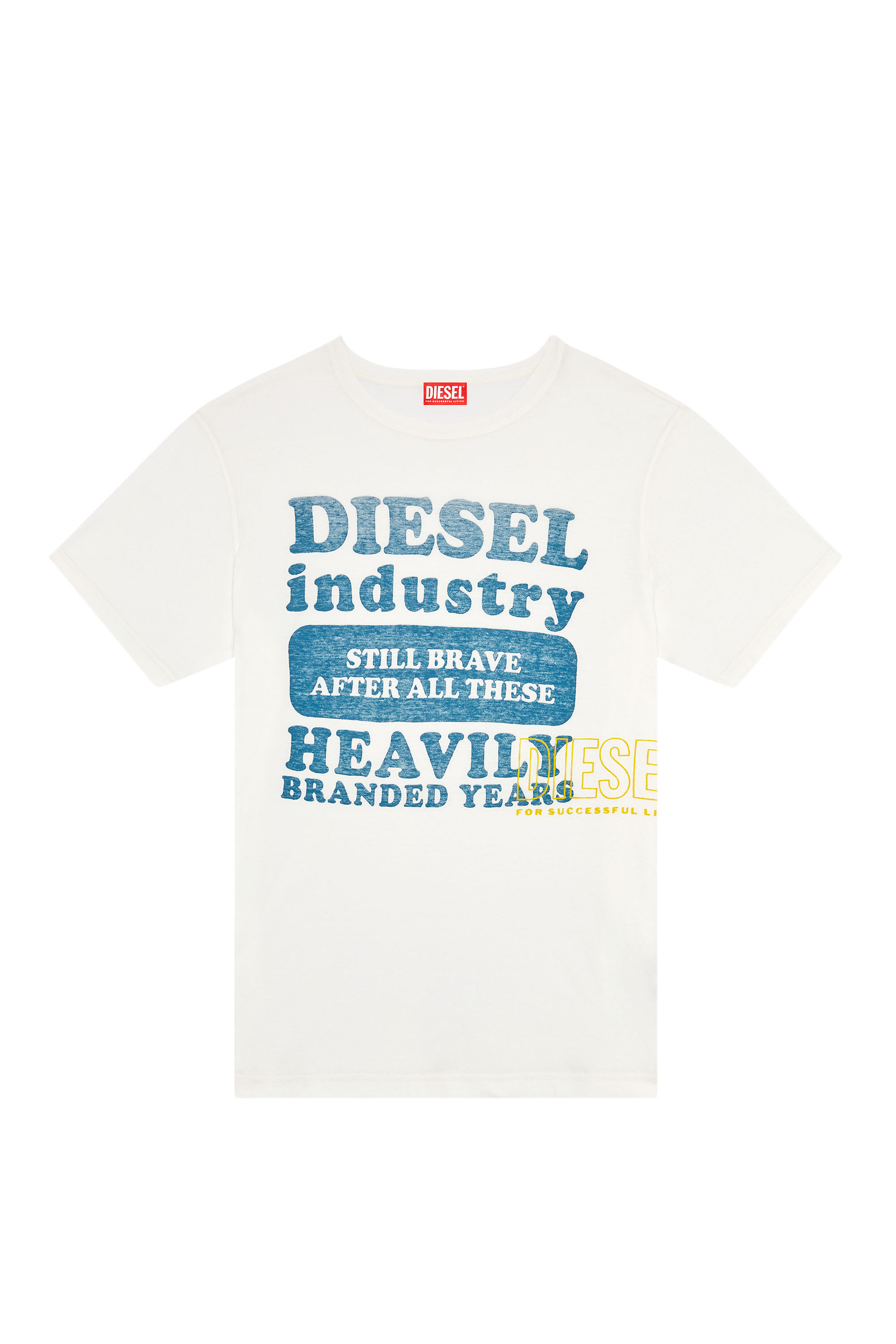 幸せなふたりに贈る結婚祝い print logo inside-out with T-shirt Men's | Diesel | White トップス