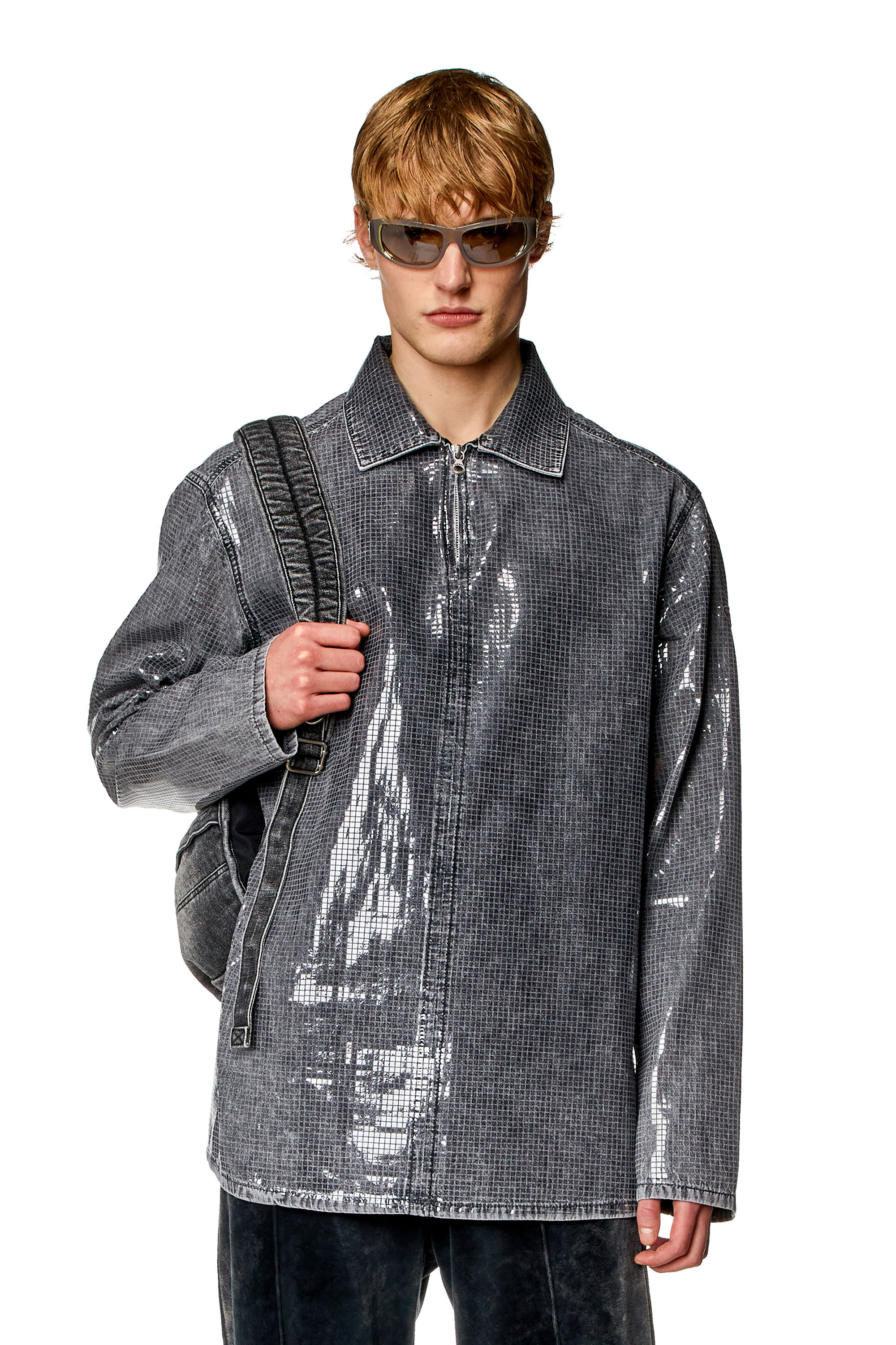 【DISCERNMENT】Brick Glossy Short Sleeve Overshirt Crissman Overshirt - Waxed Canvas Brick Red – Dehen 1920