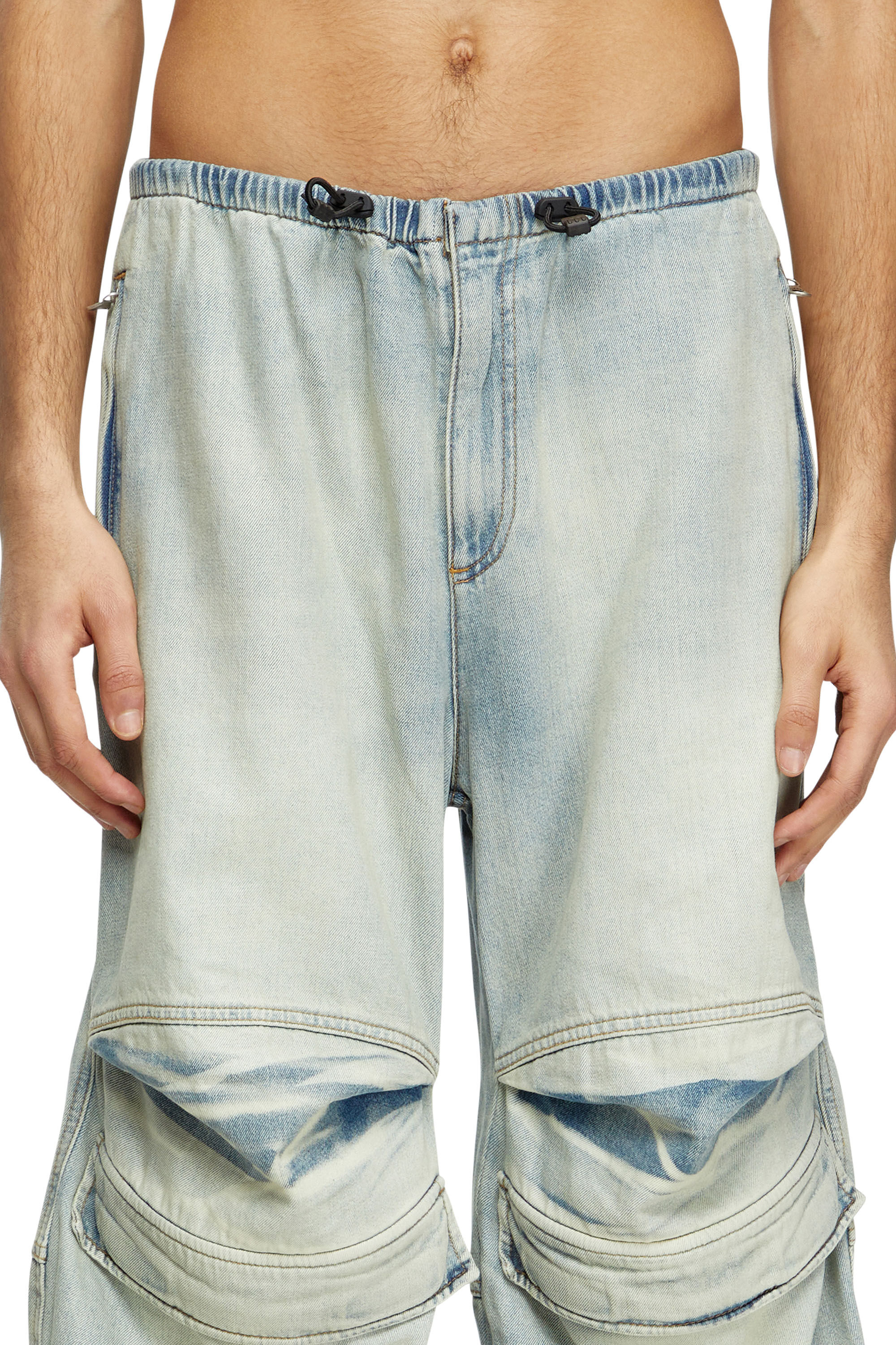 Diesel - D-DAYETZ-SHORT-S, Pantalones cortos en denim bicolor claro Unisex in Azul marino - 4