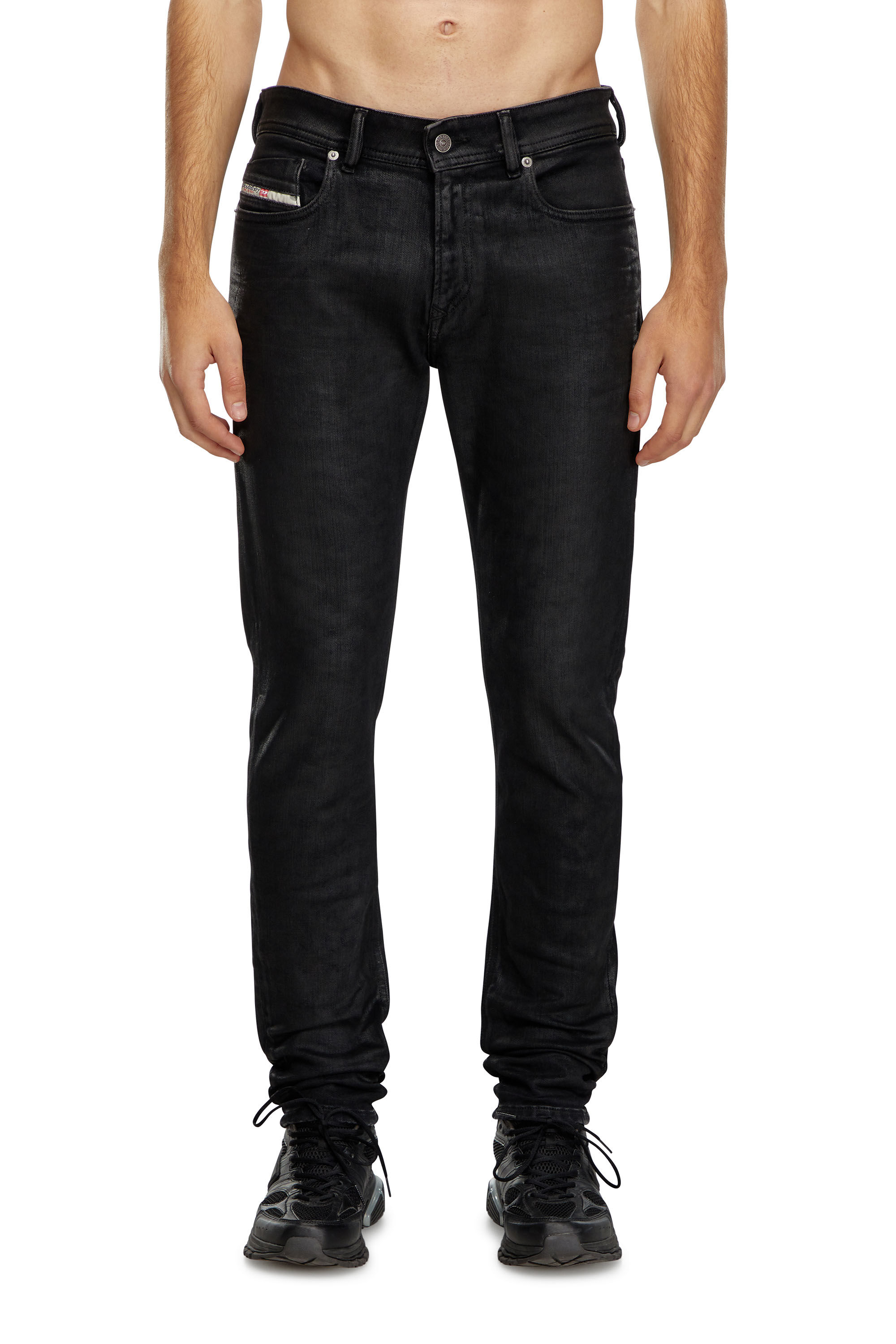 Diesel - Hombre Skinny Jeans 1979 Sleenker 09J30, Negro/Gris oscuro - Image 3