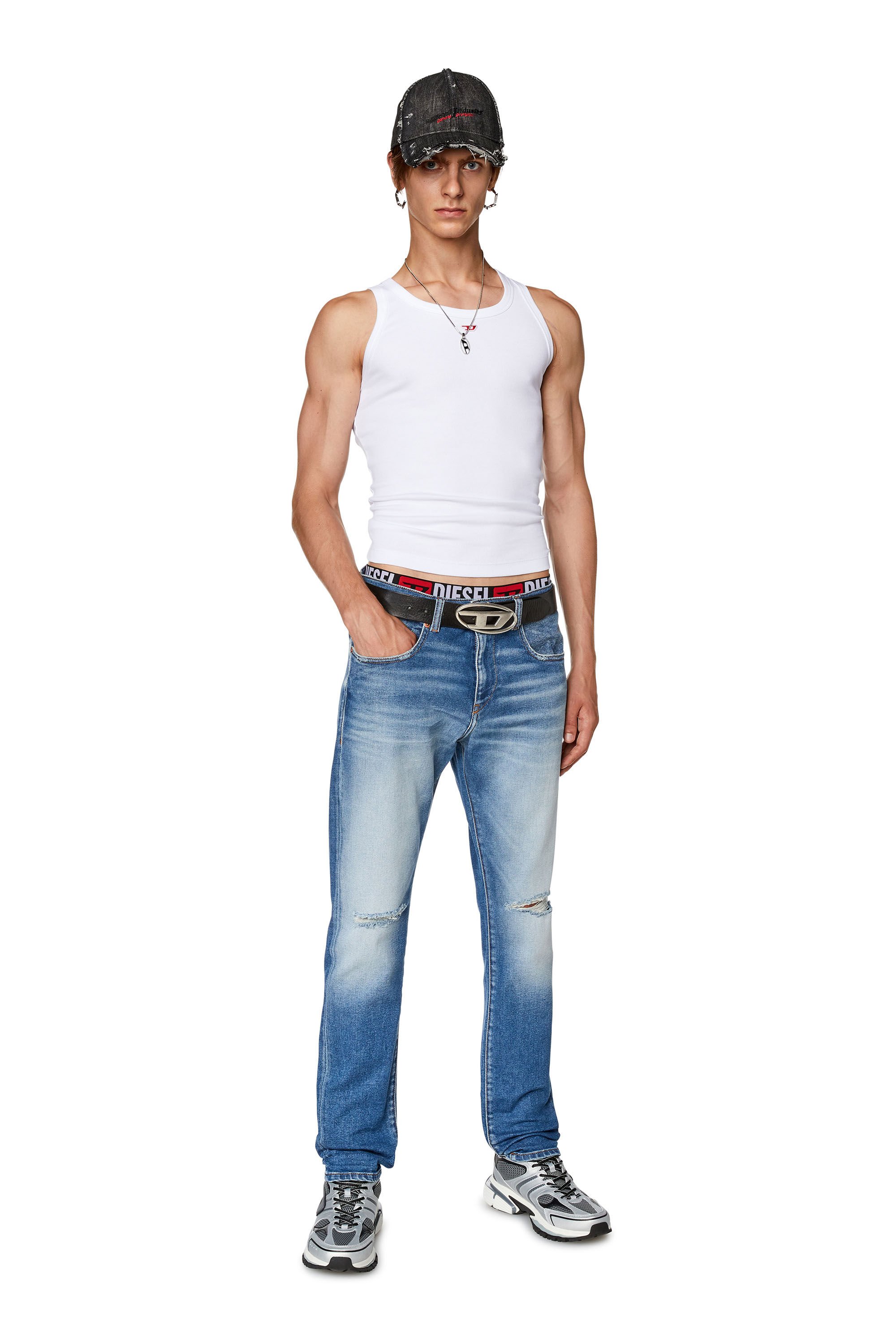 Diesel - Slim Jeans 2019 D-Strukt E9C87, Azul medio - Image 1