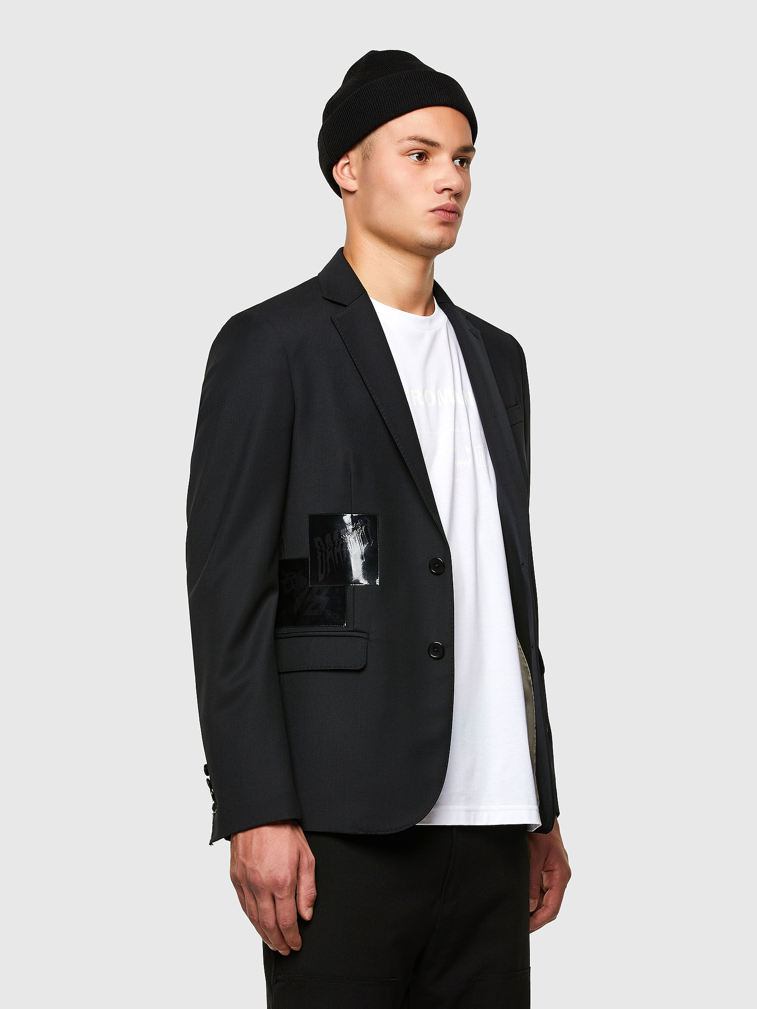 J SIMON Man Blazer in wool blend twill Diesel