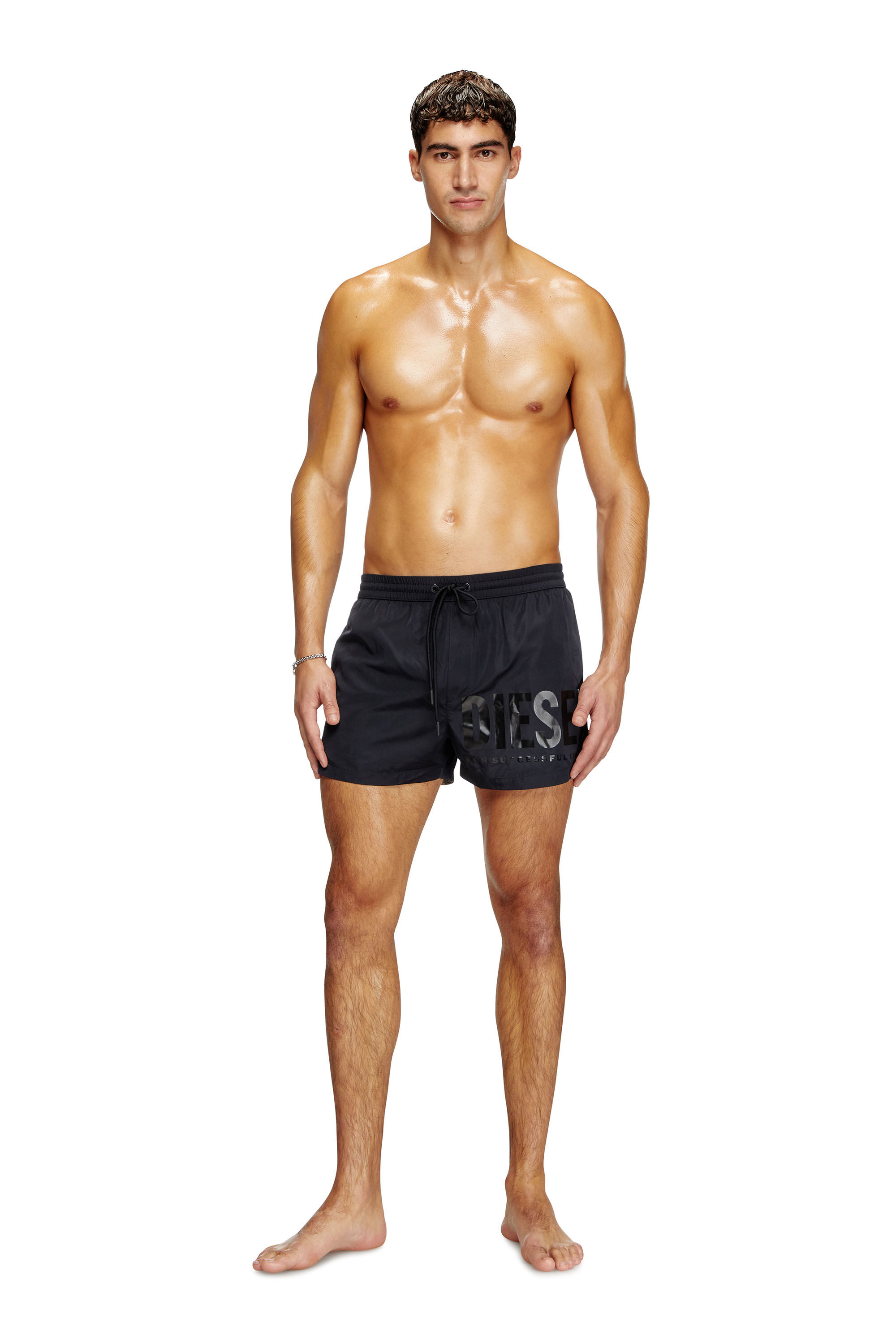 Diesel - MARIO-34-D-CORE, Bañadores con estampado de logotipo Hombre in Negro - 2