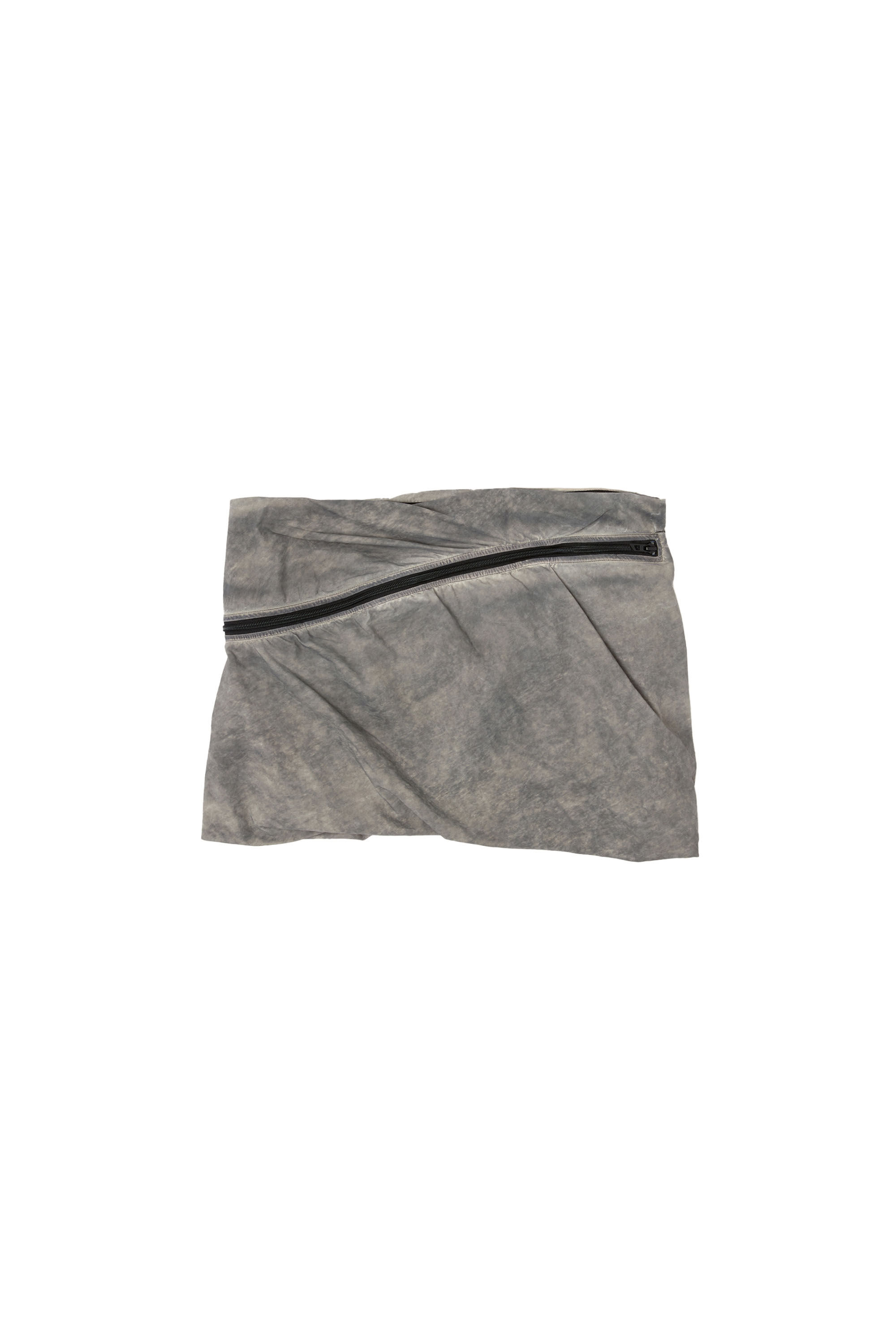 Diesel - O-RIGIN, Falda tipo burbuja con bolsillo envolvente Mujer in Gris - 2