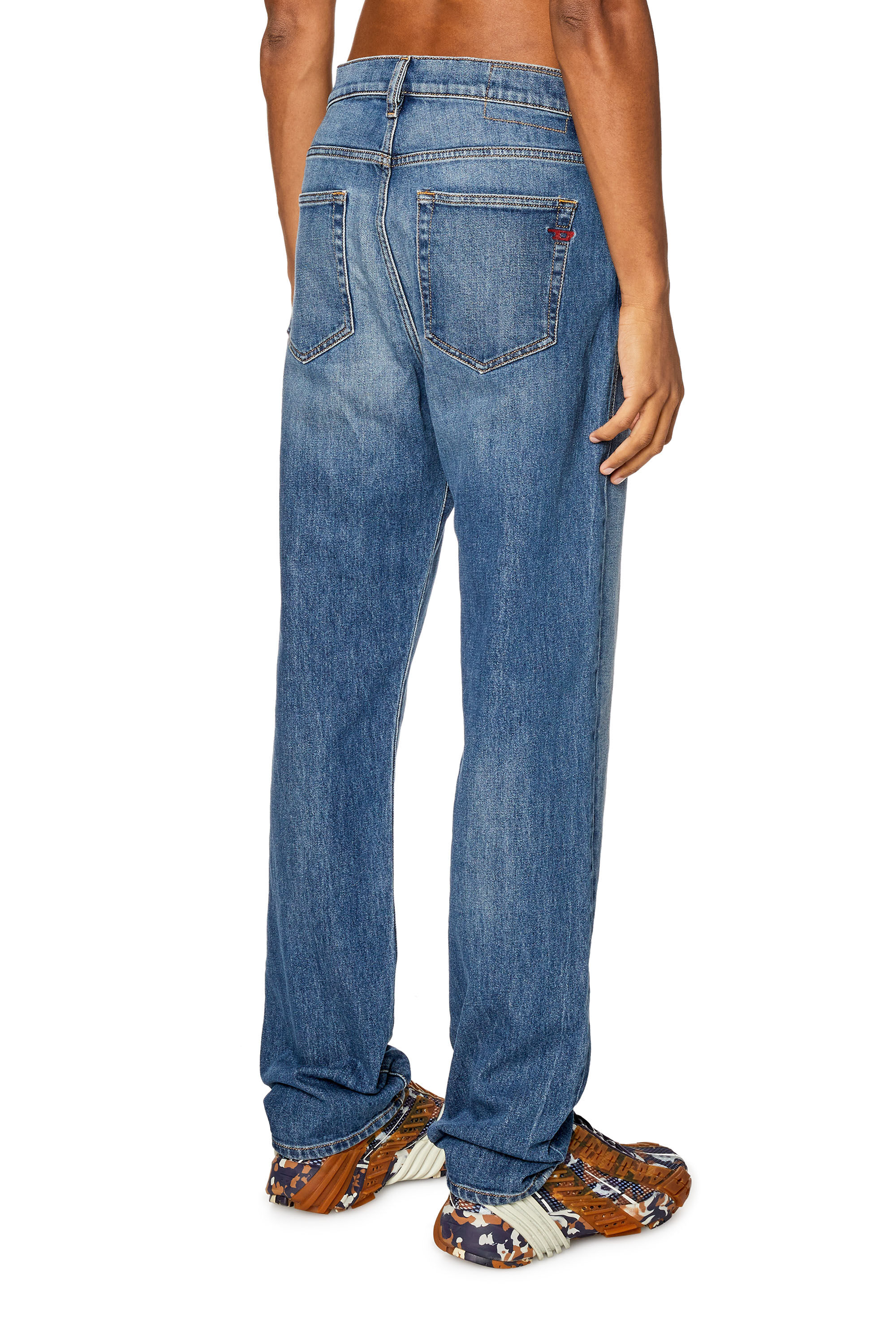 Diesel - Man Straight Jeans 2020 D-Viker 09F88, Medium blue - Image 4