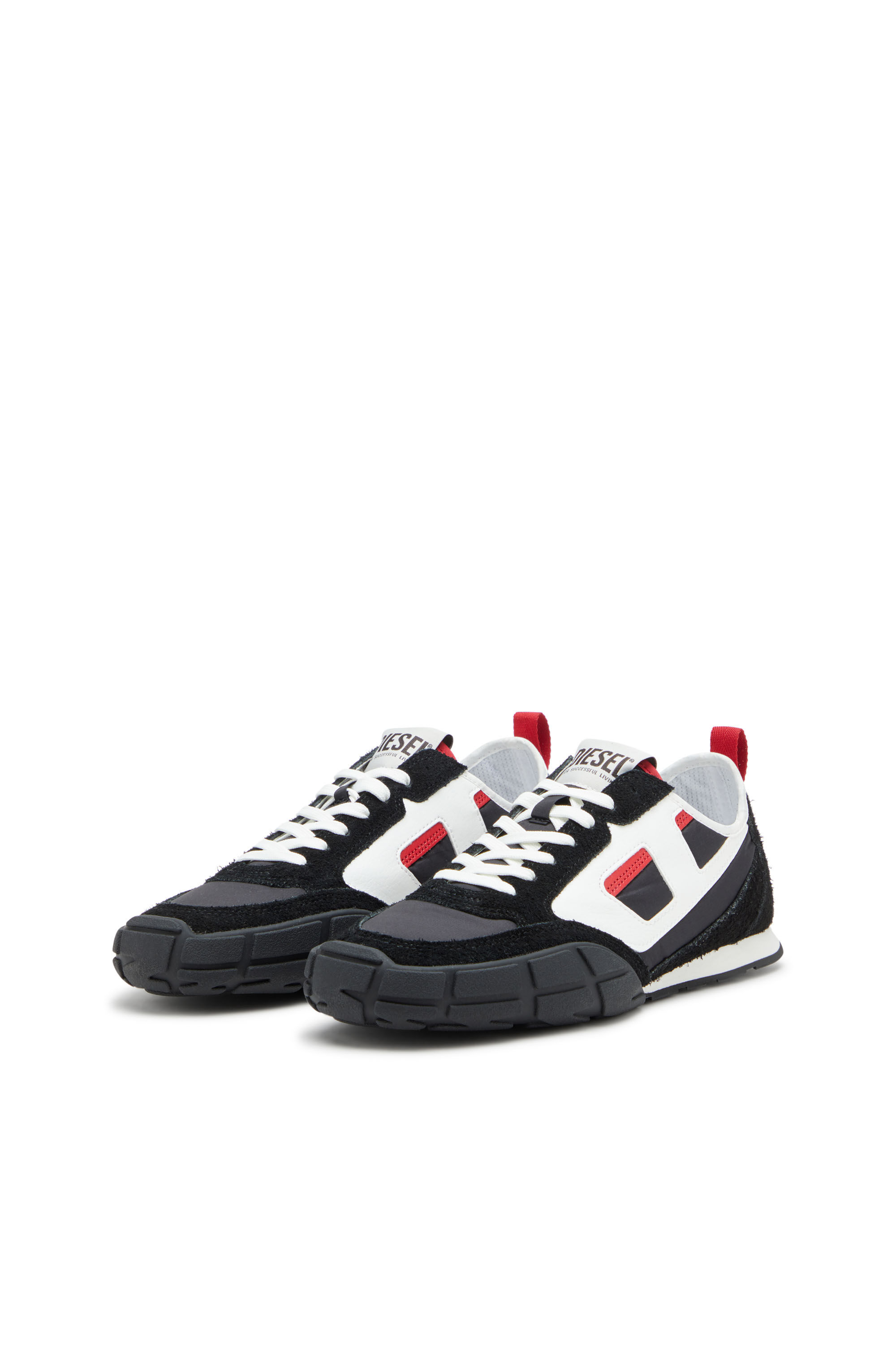 Diesel - S-PAGODHA LOW, Deportivas de piel, gamuza y ripstop Hombre in ToBeDefined - 8