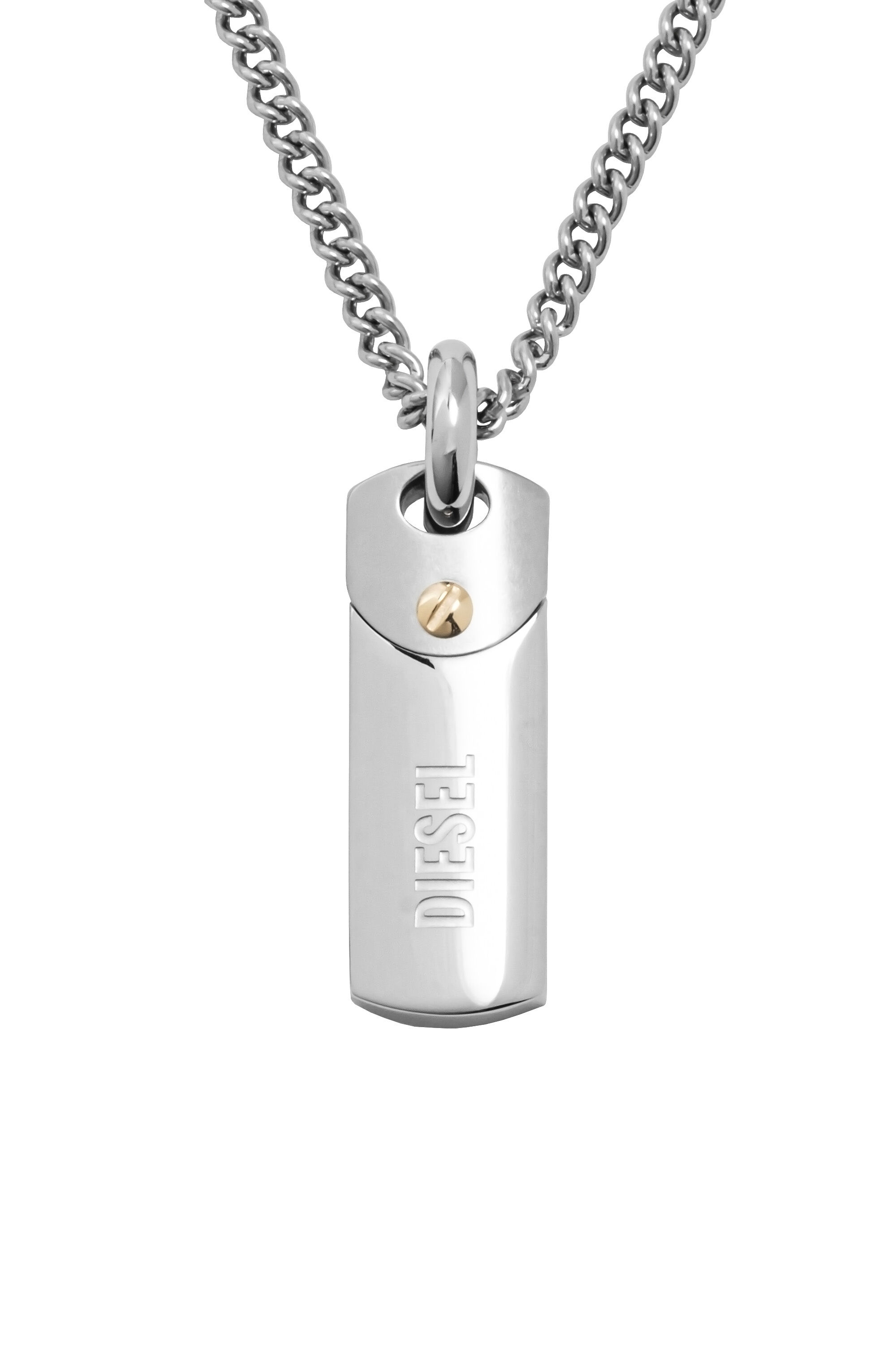 DX1116 Man: Steel dog tag pendant necklace | Diesel