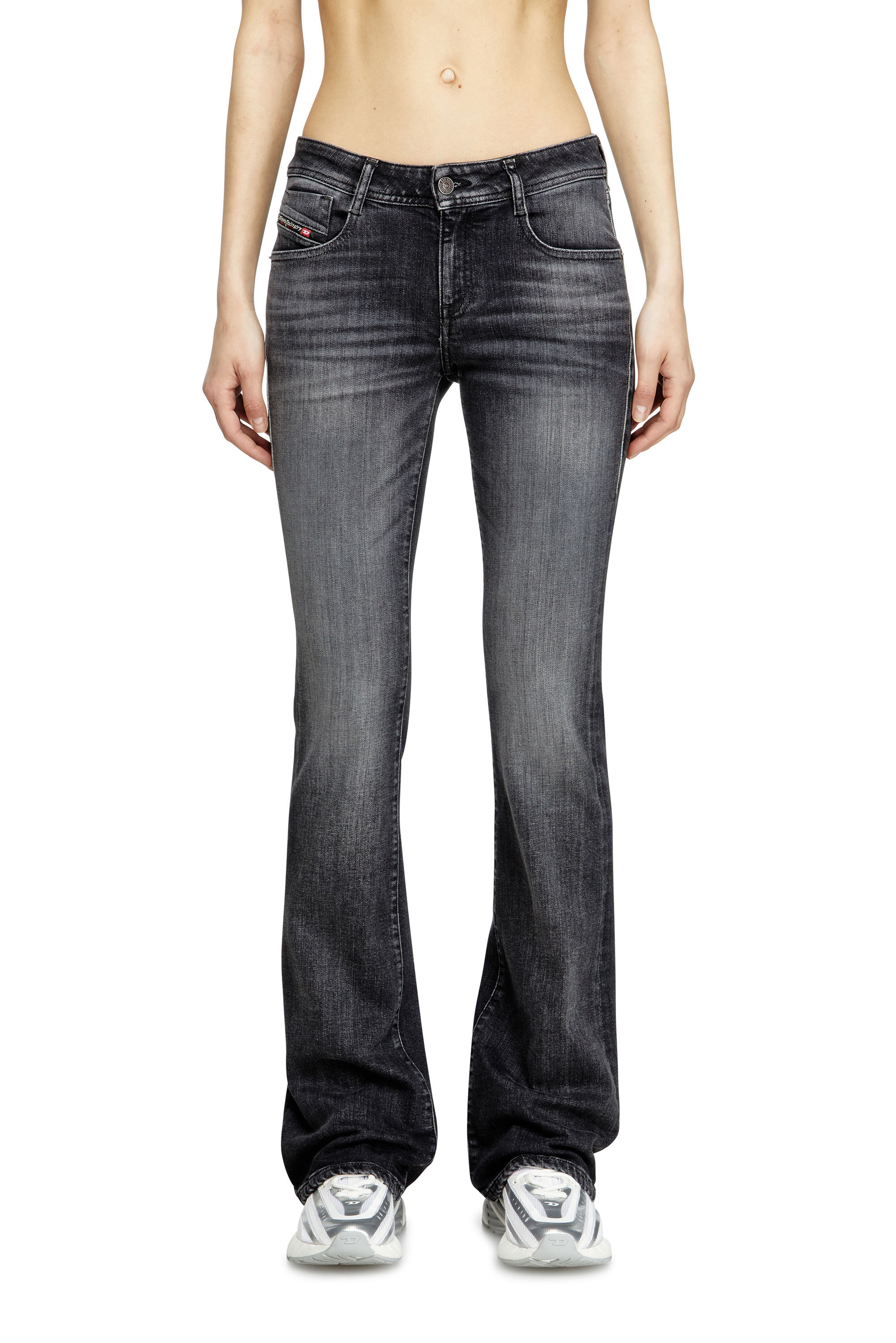 Diesel - Bootcut Jeans 1969 D-Ebbey 09L98 Mujer, Negro/Gris oscuro - 3