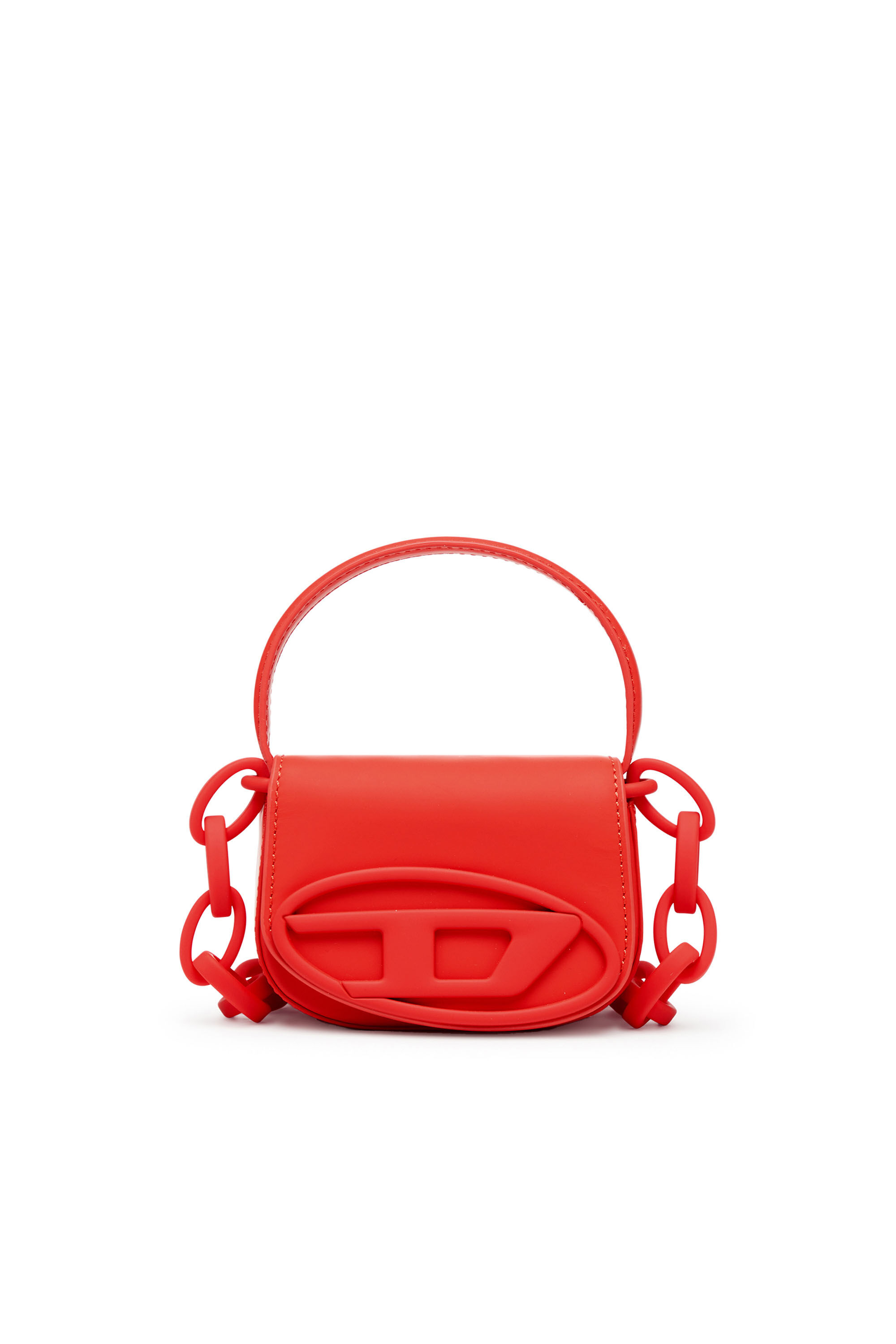 売り切れ必至！ 1DR Women's Xs-Iconic Diesel | Red | leather matte in bag mini バッグ