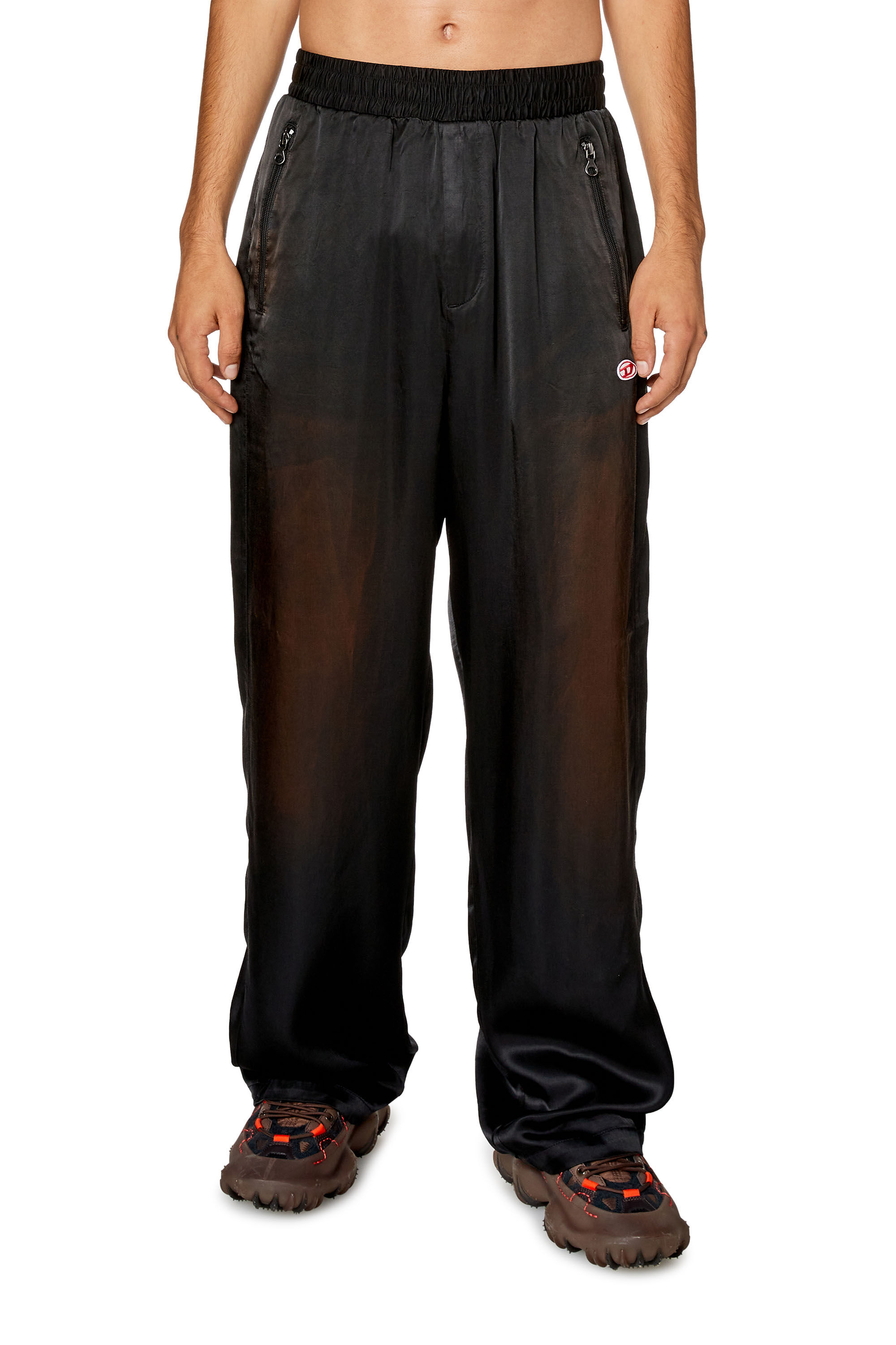 Men's Pants in solarised satin | Black | Diesel Men's Pants in solarised satin | Black | Diesel