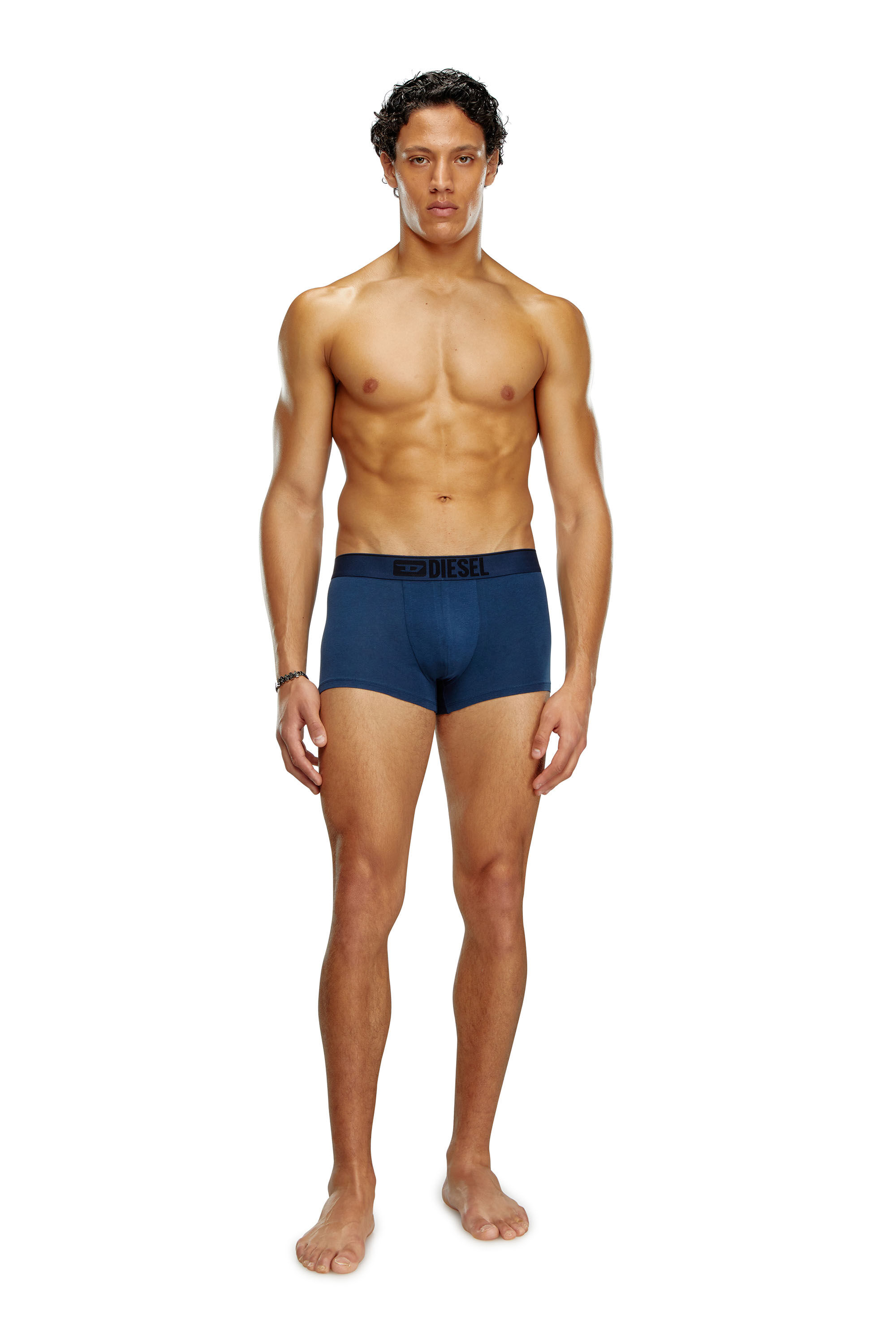 Diesel - UMBX-DAMIENTHREEPACK, Man's 3-pack boxer briefs plain and camo in Blue/Black - 2