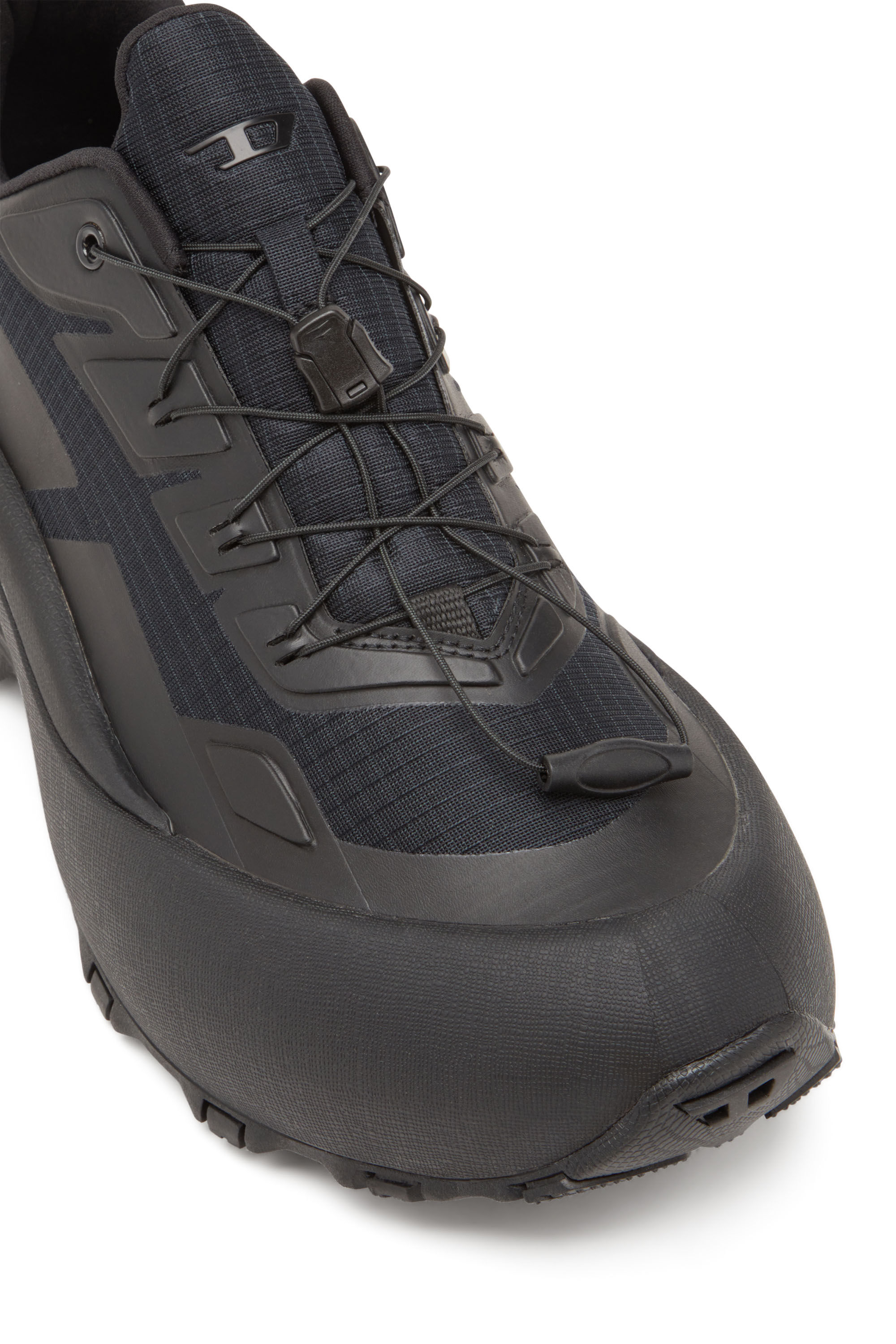 Diesel - D-CAGE RUNNER, D-Cage Runner-Deportivas de ripstop con ribetes de poliuretano termoplástico Hombre in Negro - 6