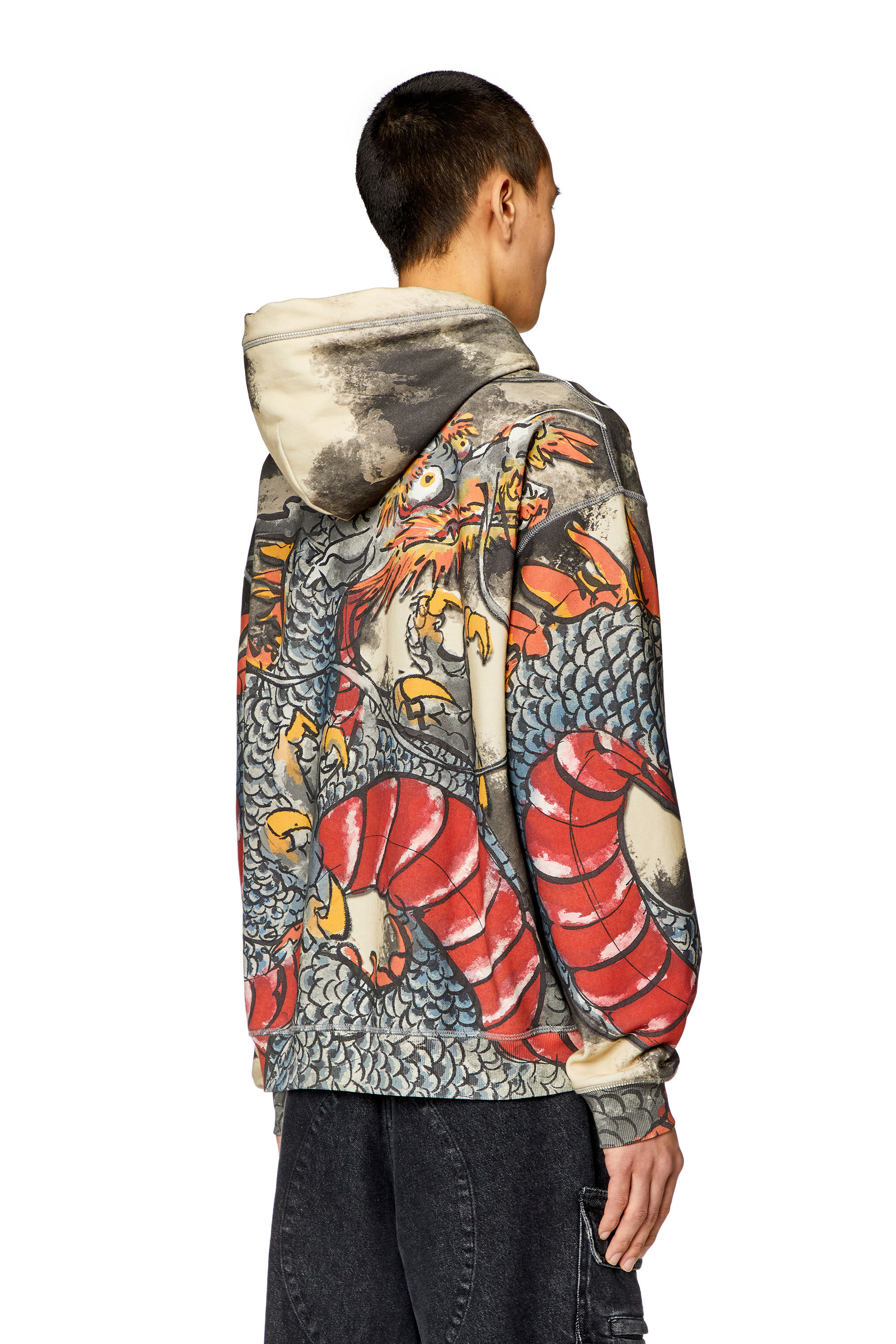 Diesel superior dragon hoodie outlet