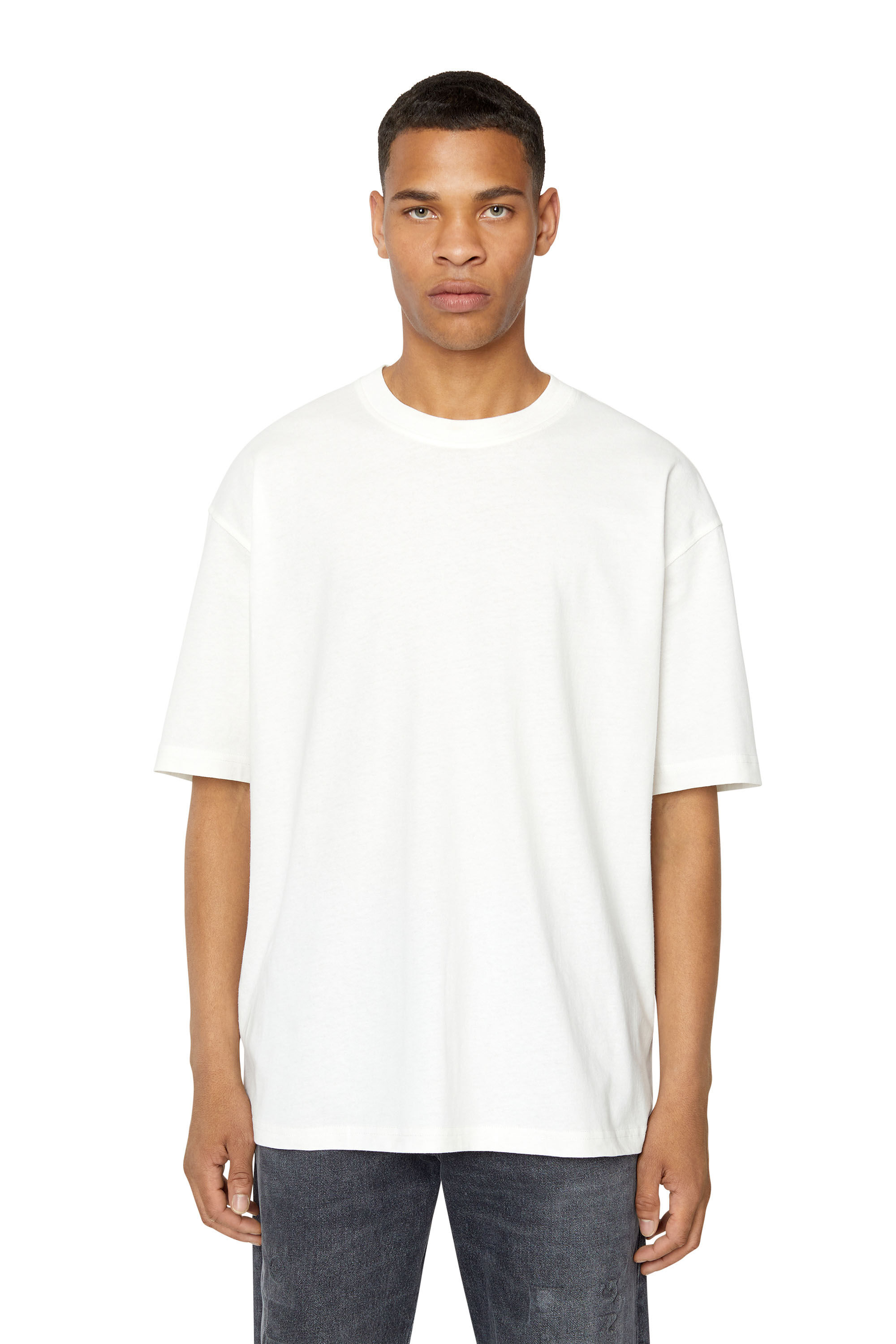 T-BOGGY-MEGOVAL Man: T-shirt with back maxi D logo | Diesel