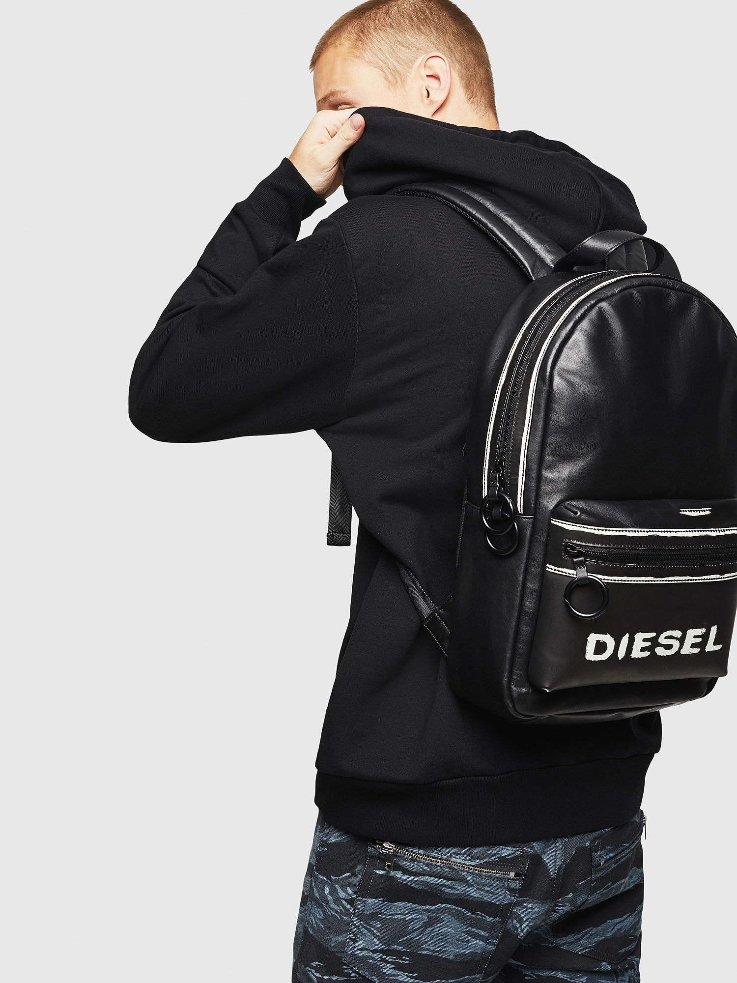 ESTE Men Backpack in abraded leather Diesel
