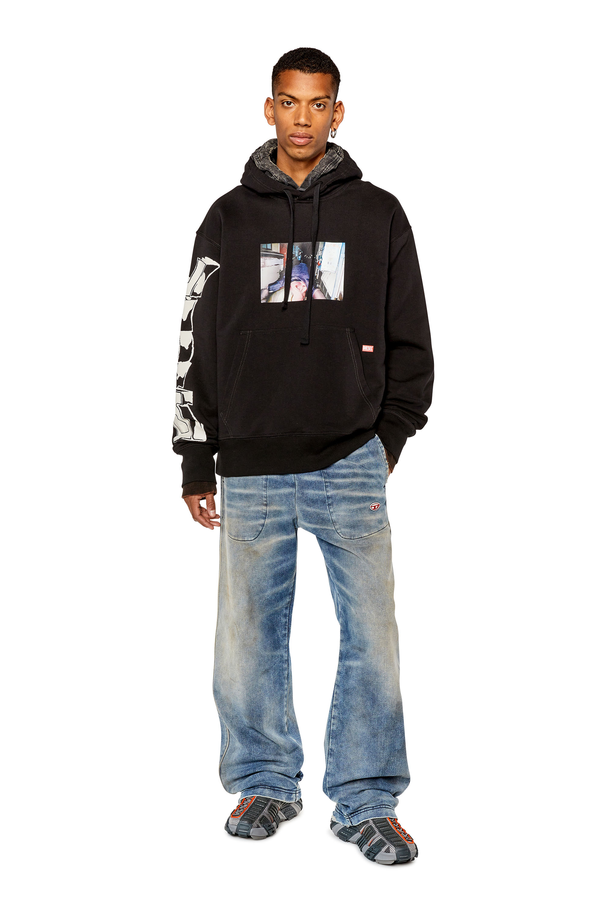 Oversized hoodie with photo print