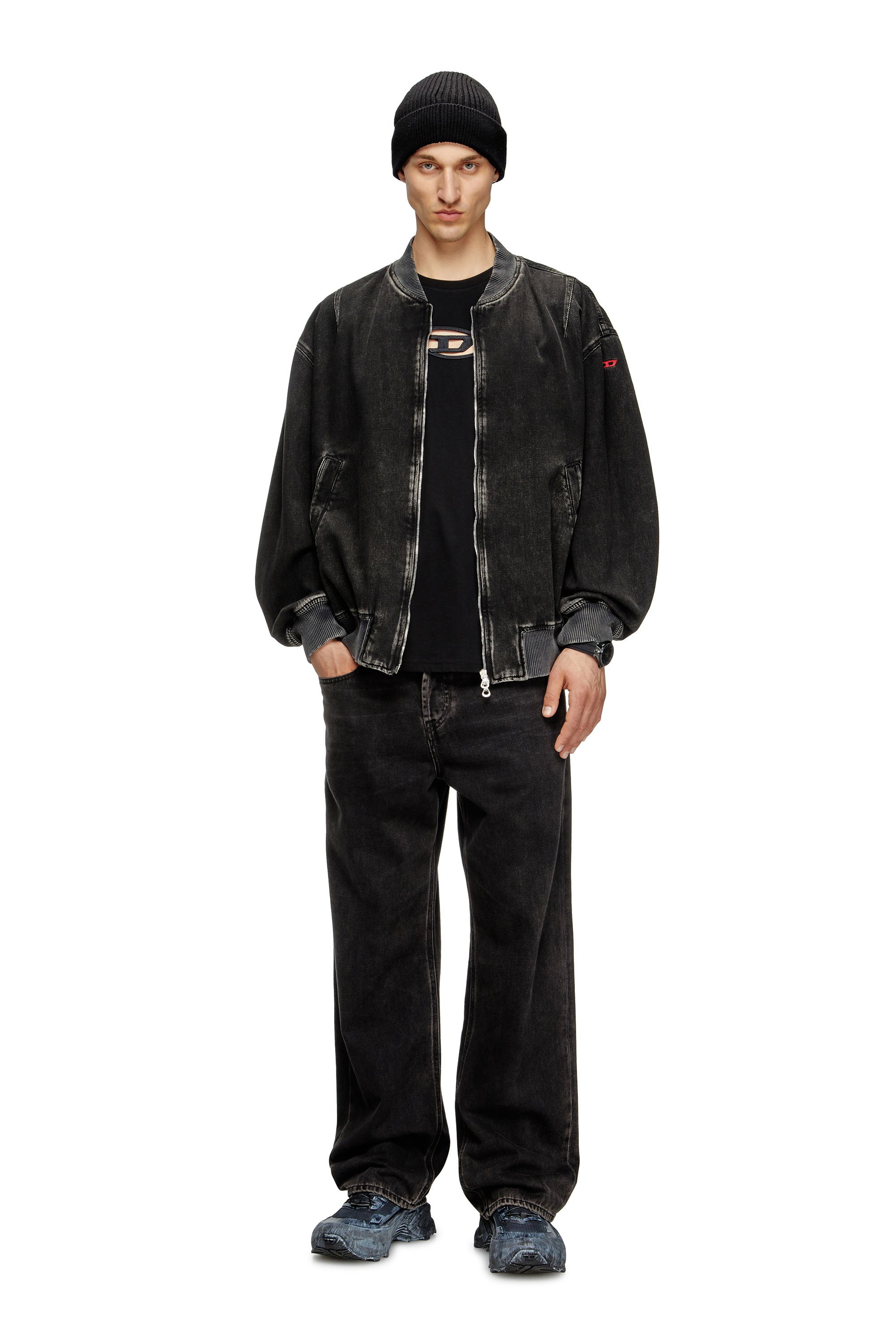 Diesel - T-BOXT-OD, Camiseta con Oval D bordado Unisex in Negro - 2