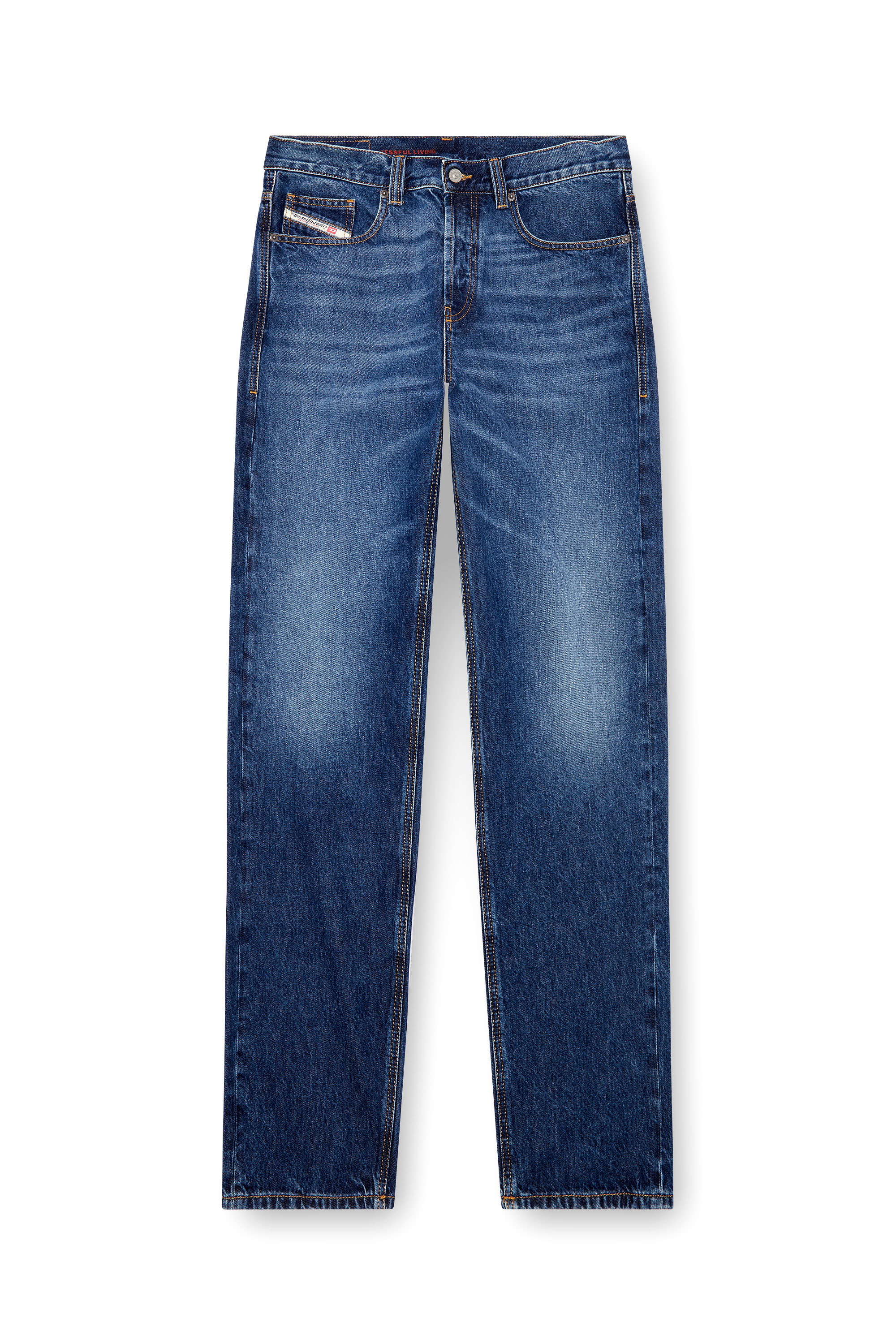 Diesel - Straight Jeans 2010 D-Macs 09I27 Hombre, Azul Oscuro - 3