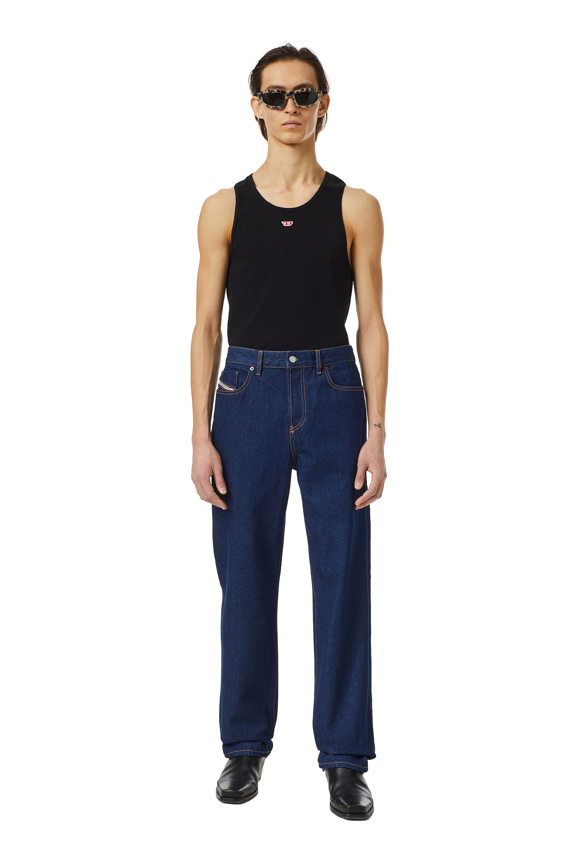 Diesel - 1955 D-REKIV 007A5 Straight Jeans, Azul Oscuro - Image 5
