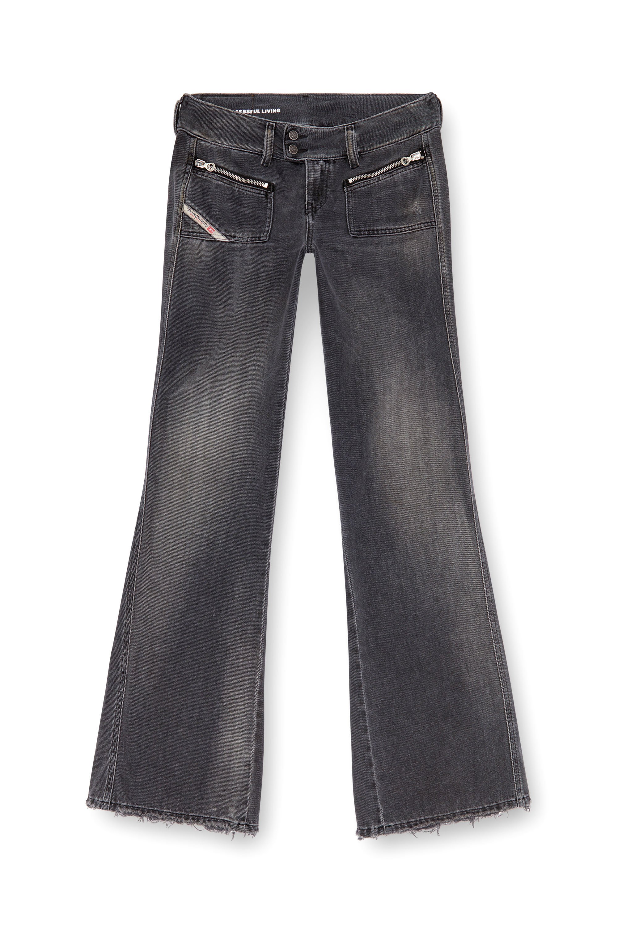 Diesel - Bootcut and Flare Jeans D-Hush 09K14, Mujer Bootcut y Flare Jeans - D-Hush in Negro - Image 3