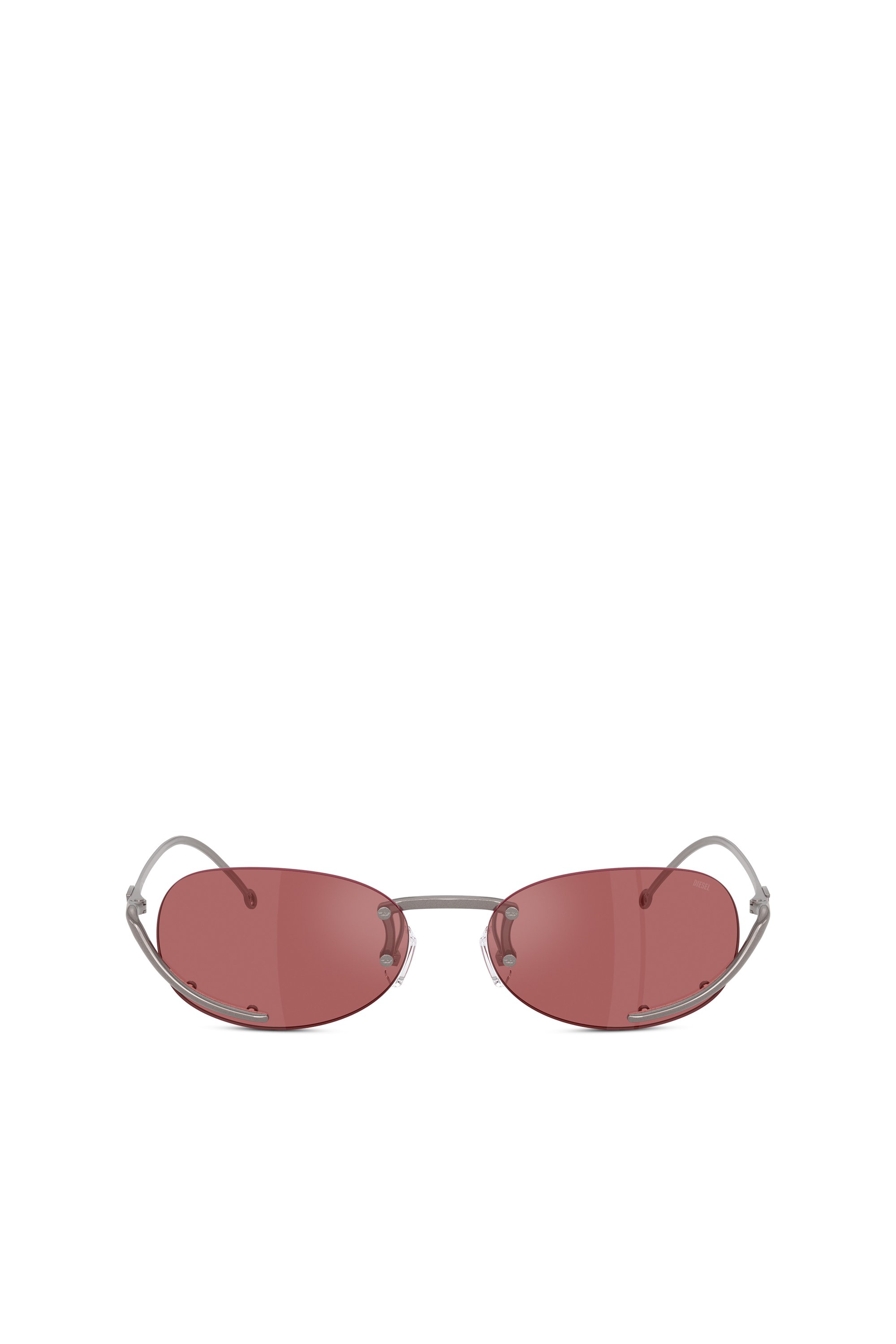 Diesel - 0DL1004, Unisex's Oval sunglasses in Red - 1