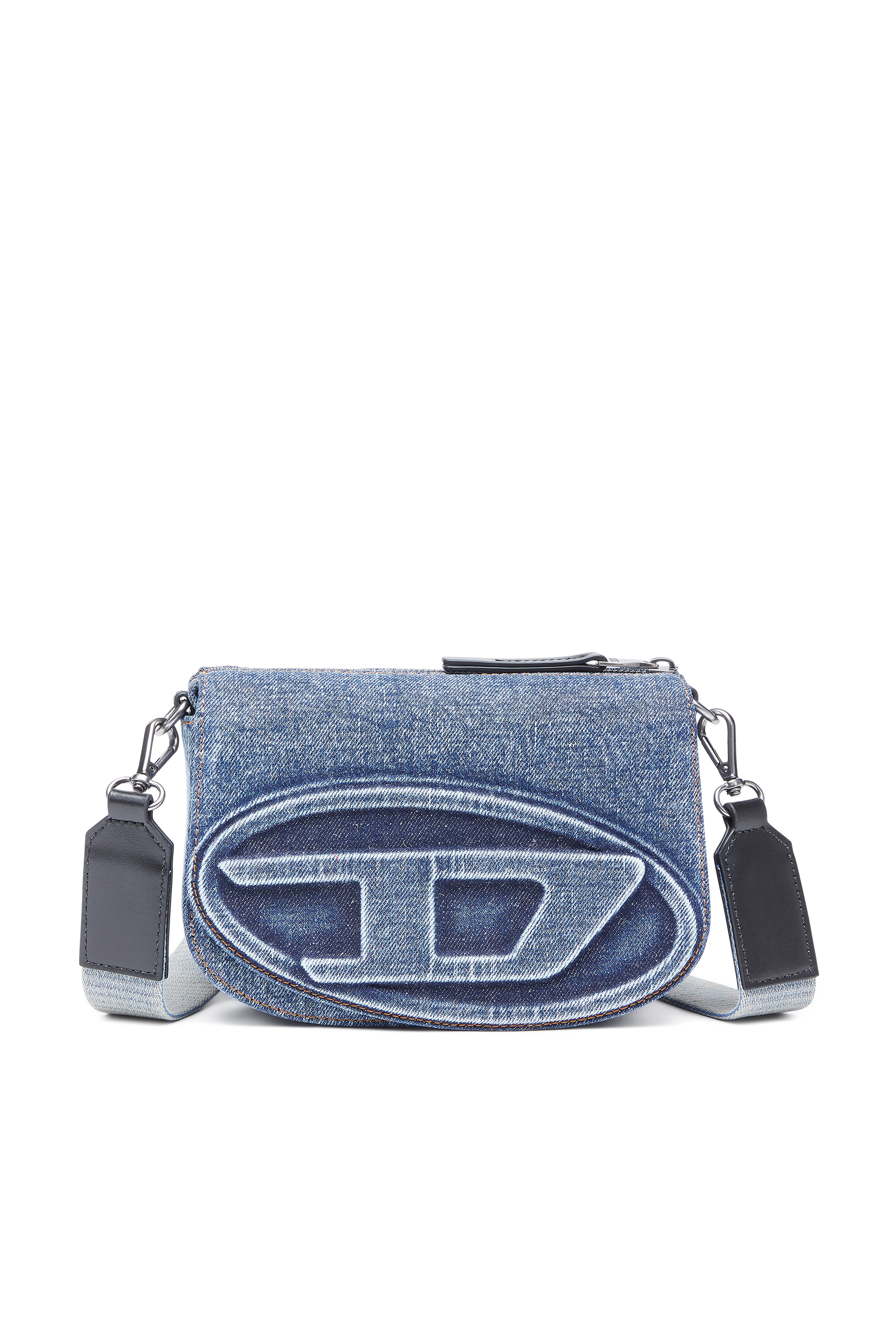 Diesel - 1DR CAMERA BAG, Unisex's Camera bag in solarised denim in Blue - 6