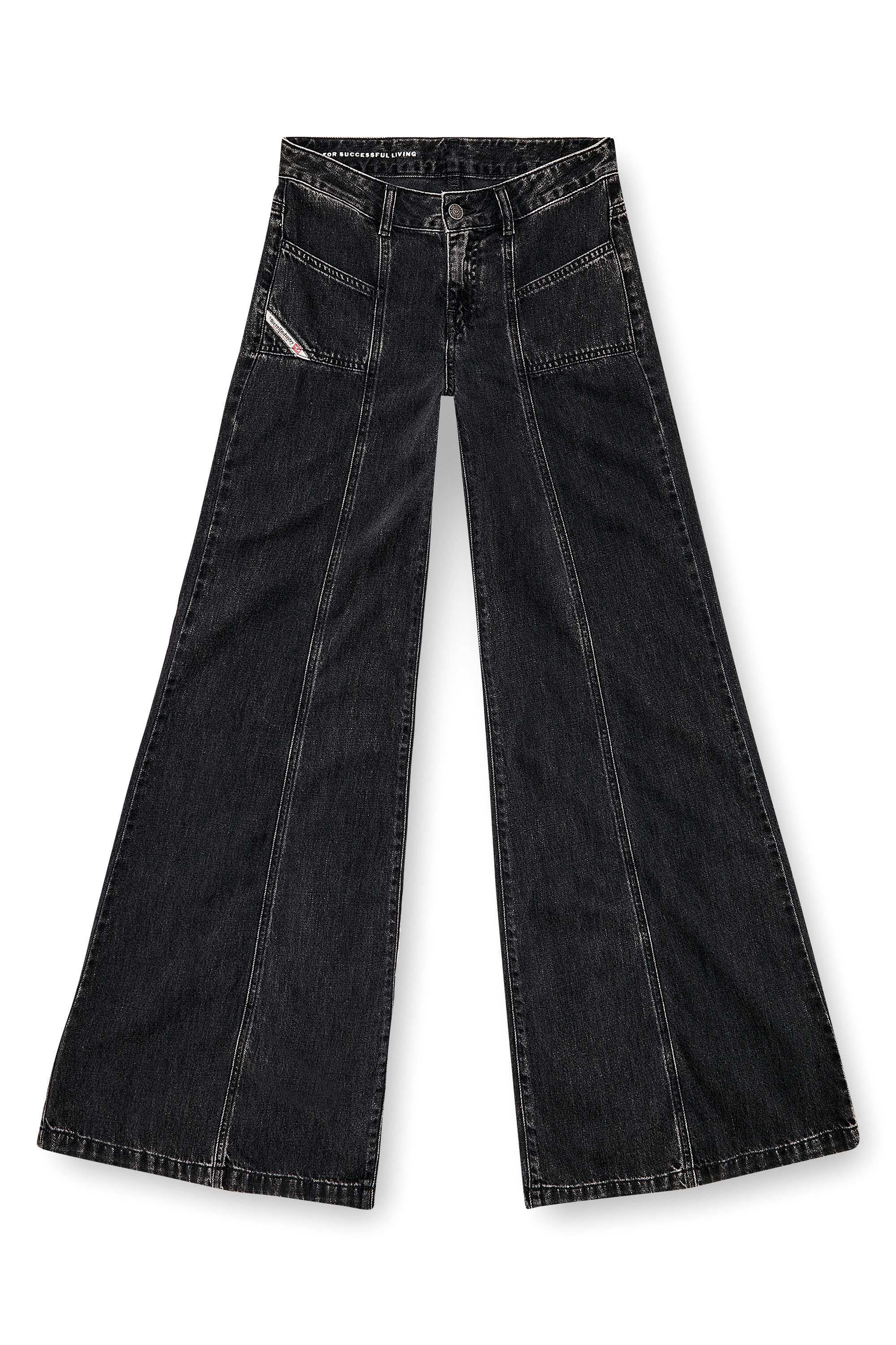 Diesel - Bootcut and Flare Jeans D-Akii 068HN, Mujer Bootcut y Flare Jeans - D-Akii in Negro - Image 3
