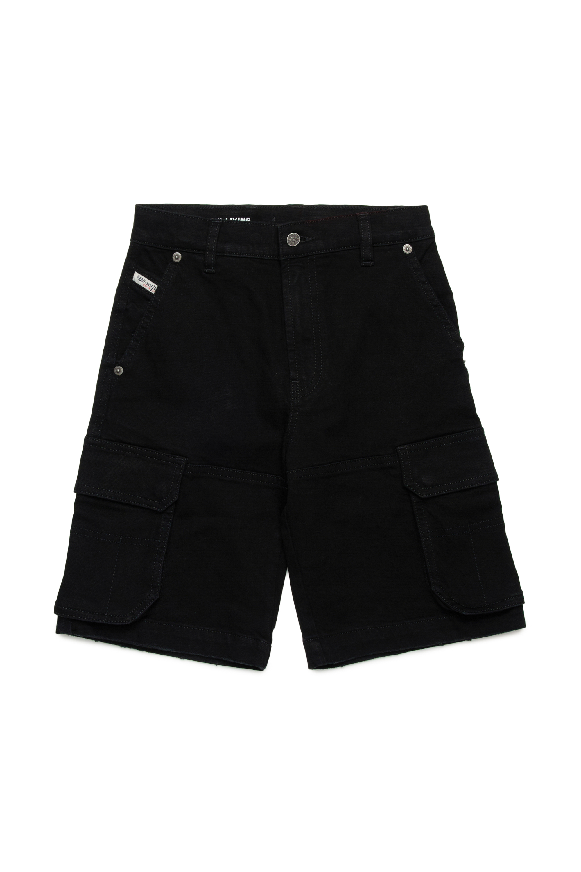 Denim cargo shorts | Black | 4-16 YEARS Boys | Diesel