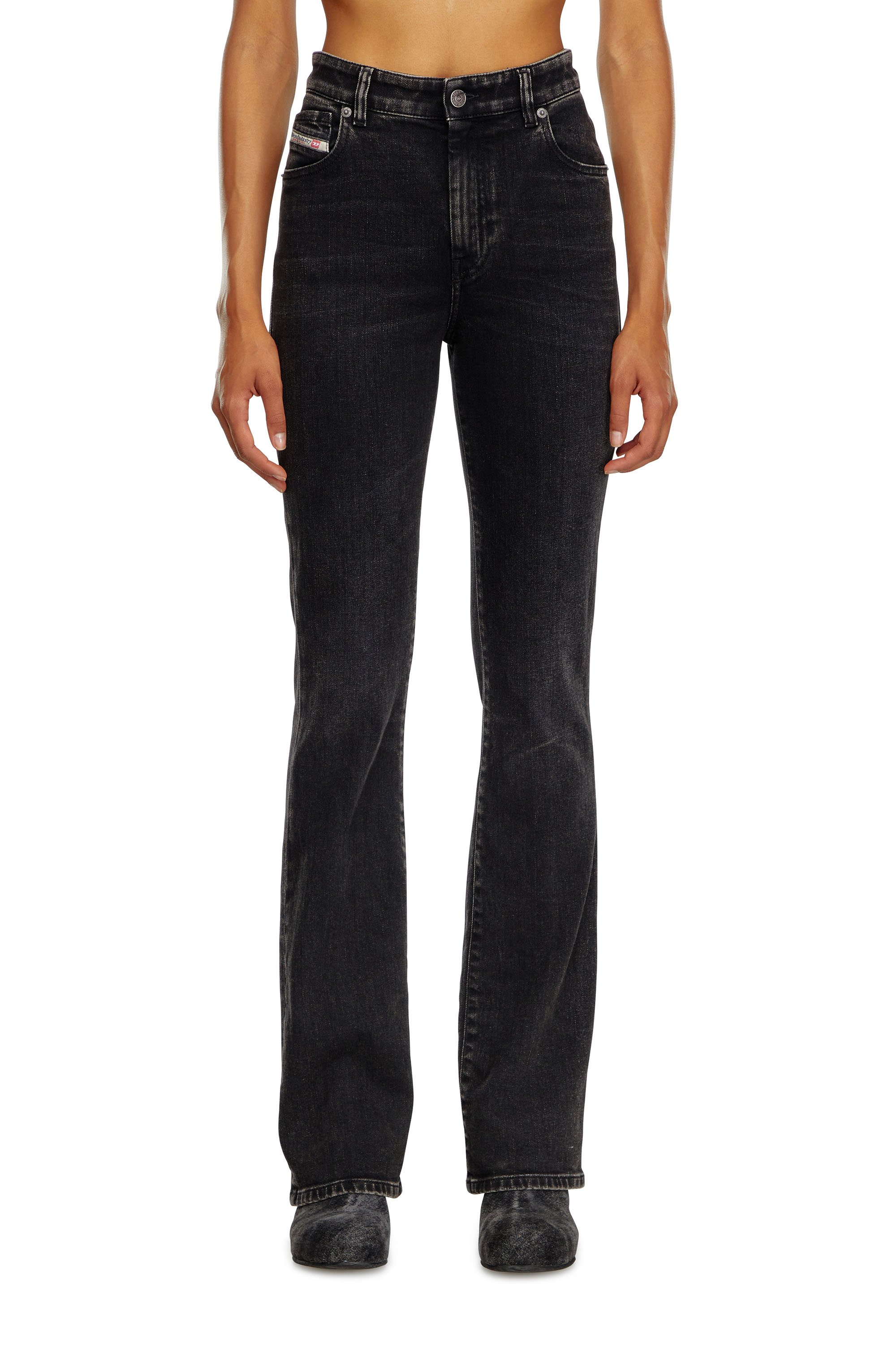 Diesel - Woman Bootcut and Flare Jeans 2003 D-Escription 09I30, Black/Dark grey - Image 1