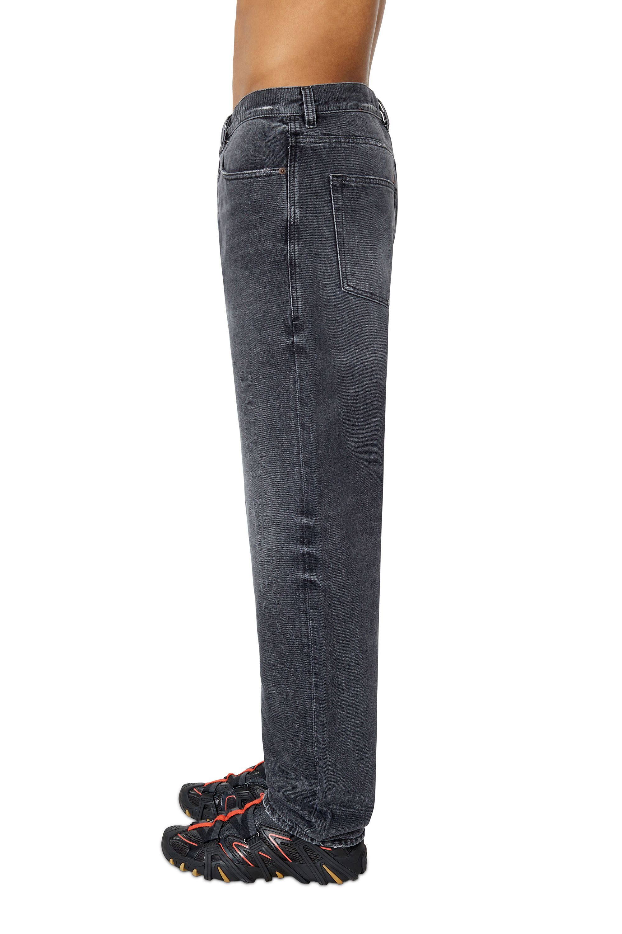 Diesel - 2010 007J5 Straight Jeans, Negro/Gris oscuro - Image 4