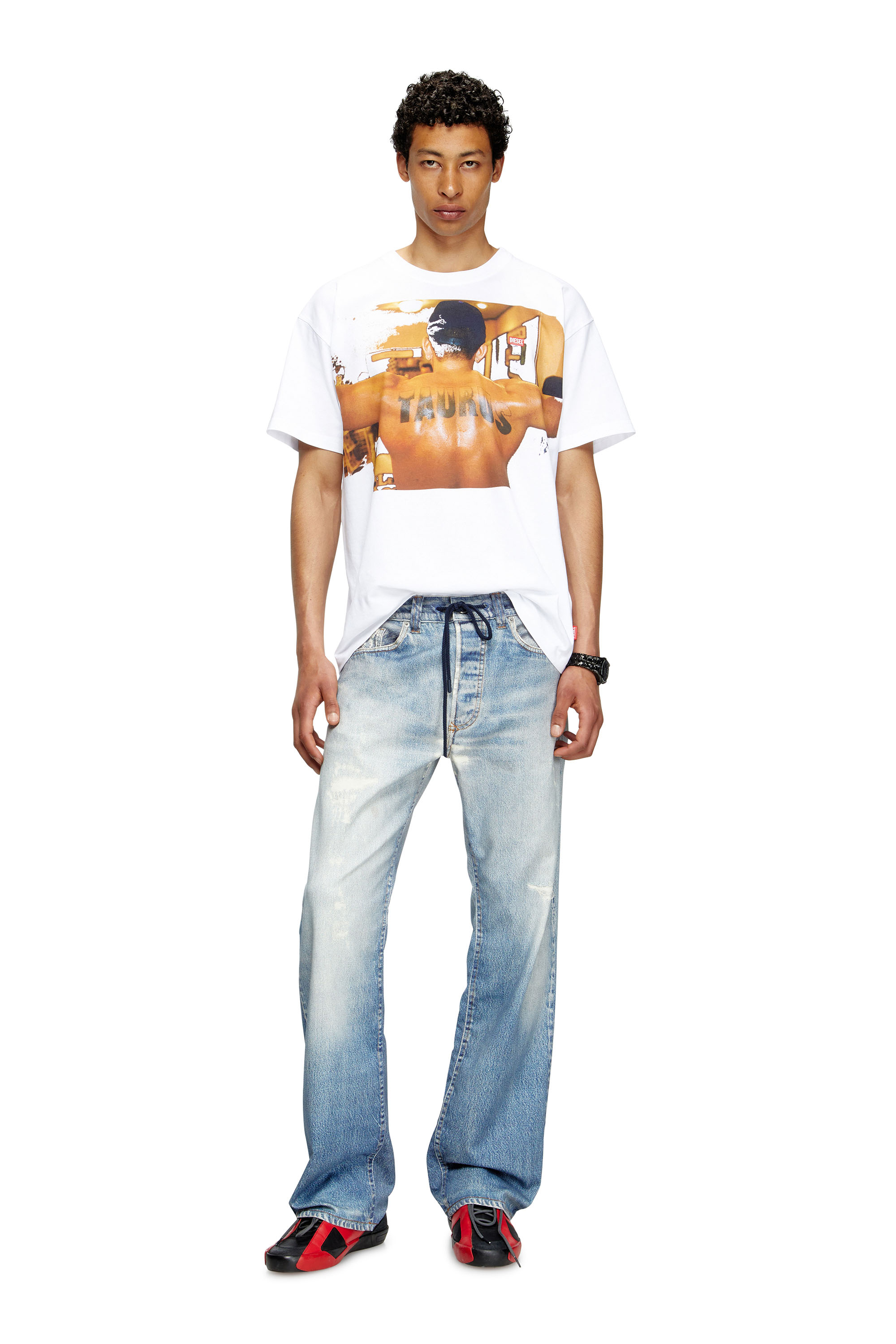 Diesel - PR-T-NORM-TOM25-1, Camiseta con estampado gráfico Unisex in Blanco - 3