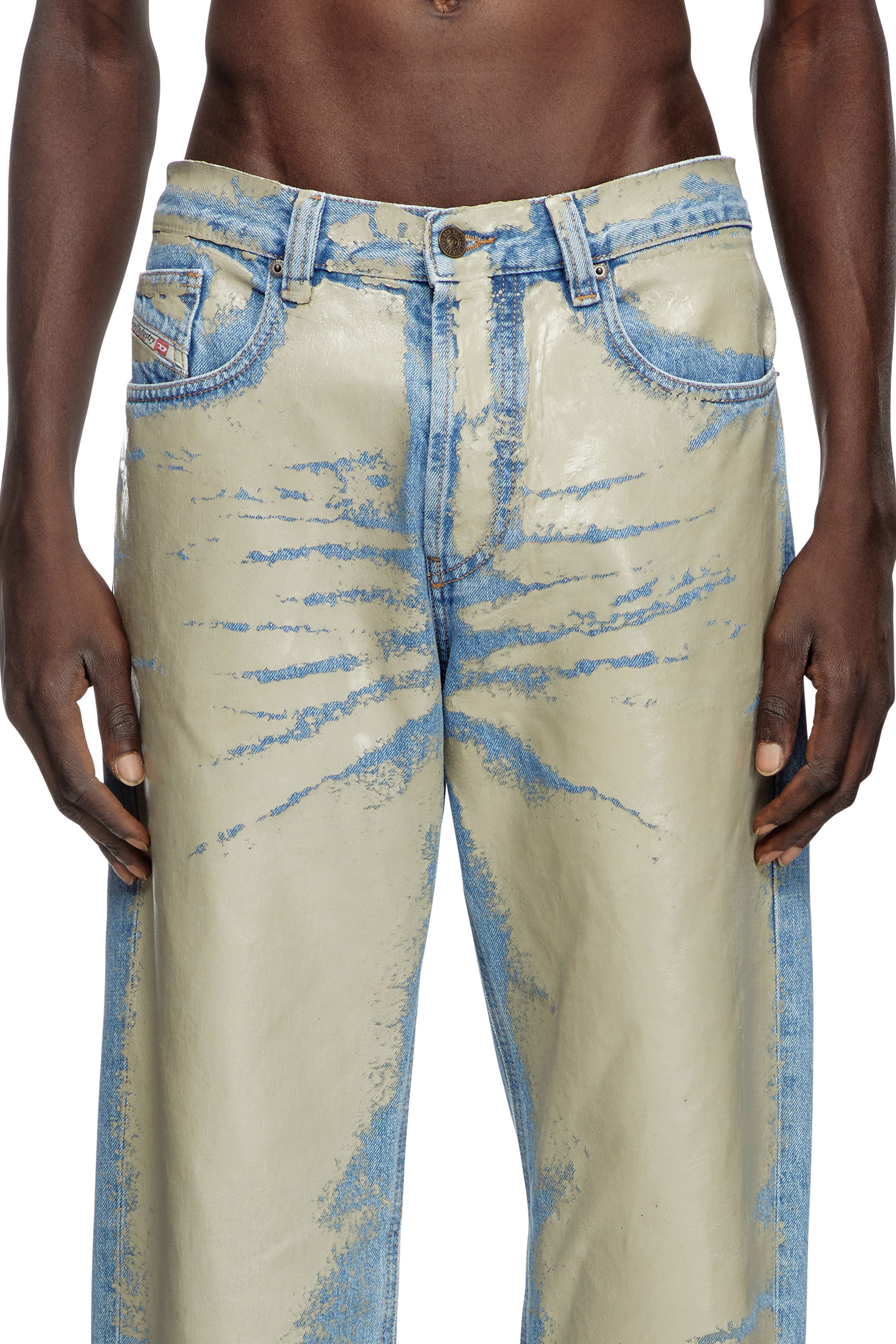 Diesel - Man's Straight Jeans 2010 D-Macs 007AL, Light Brown - 4