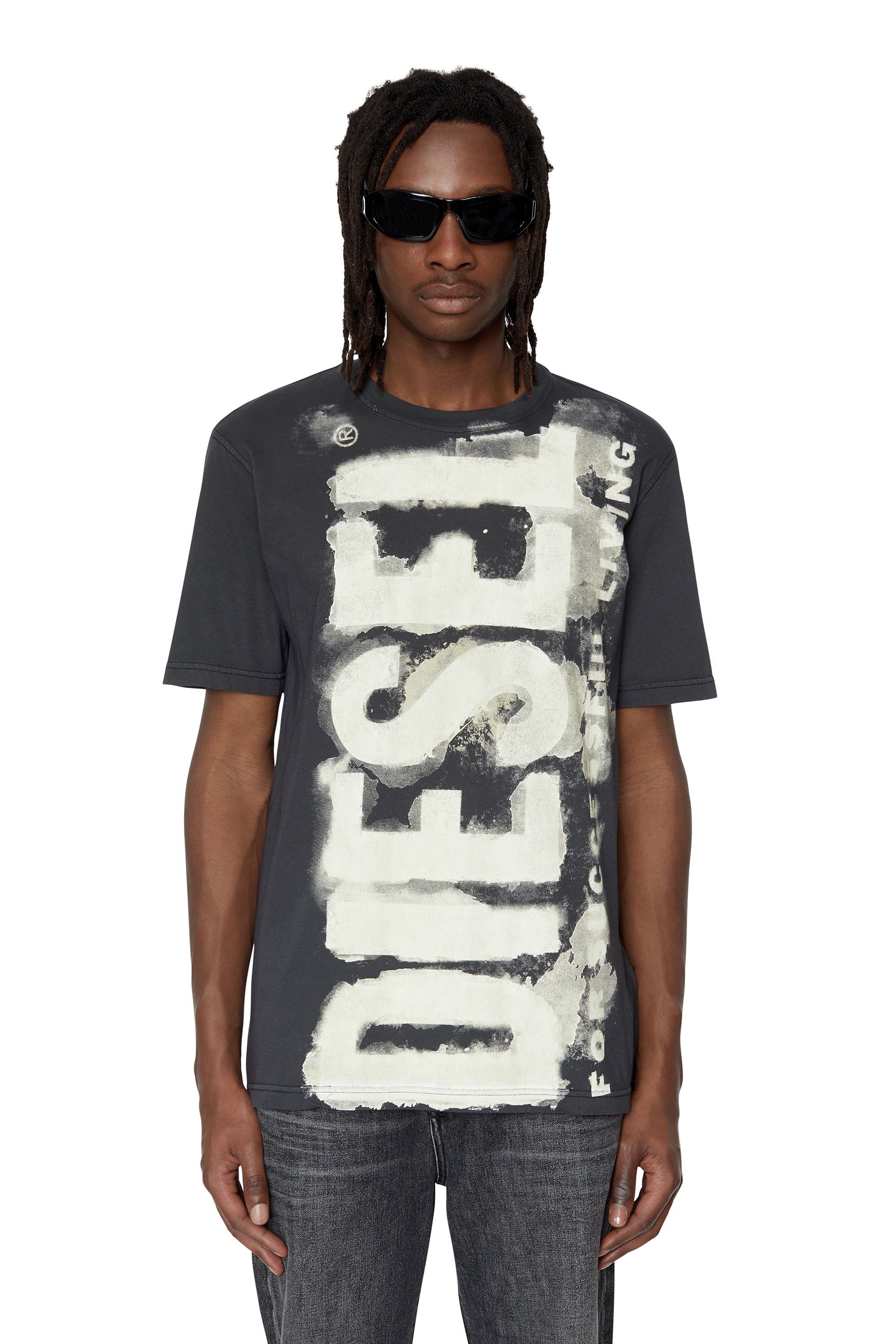 Diesel - T-JUST-E16, Gris oscuro - Image 1