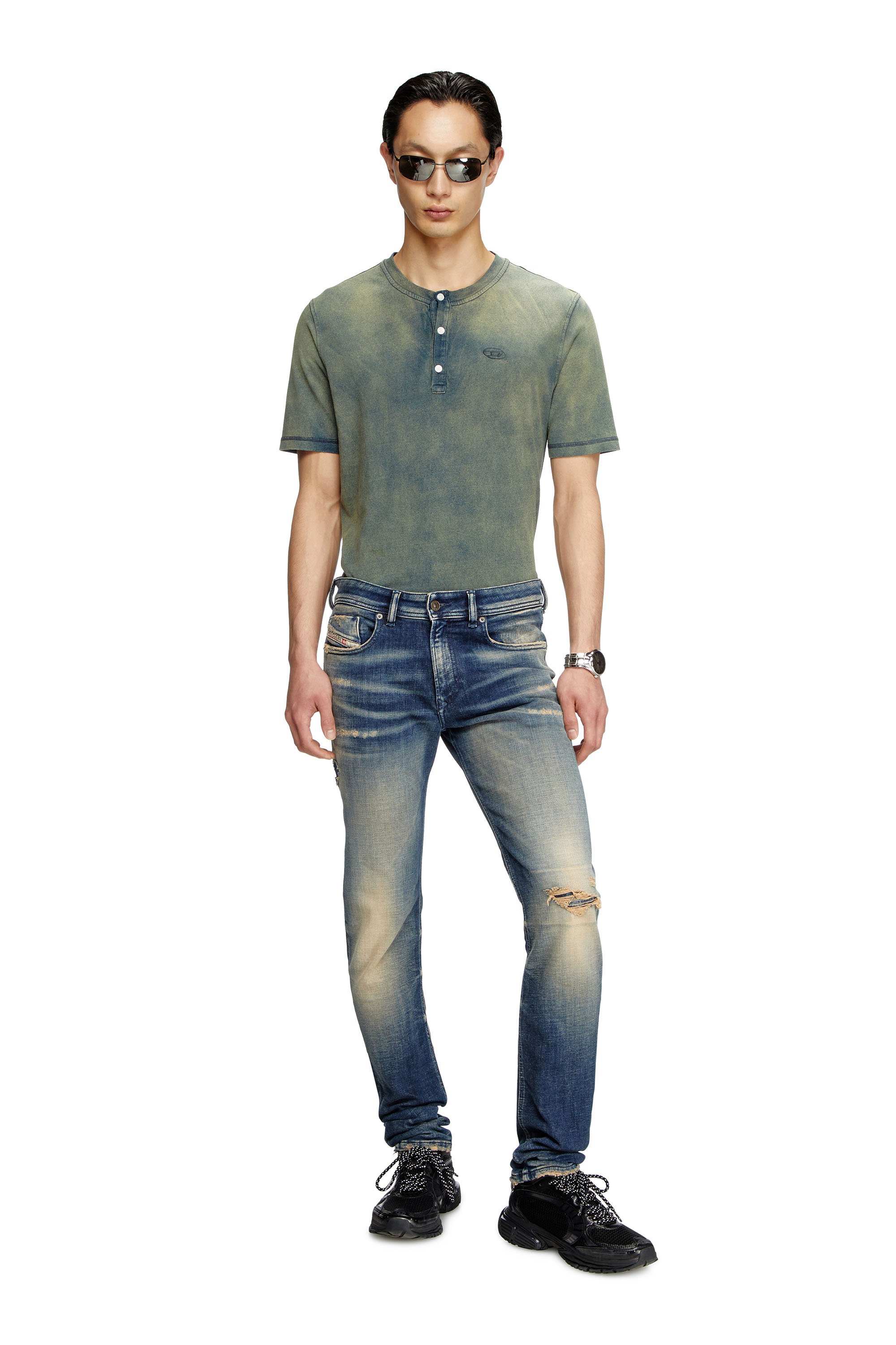 Diesel - Skinny Jeans 1979 Sleenker 09K74 Hombre, Azul Oscuro - 2