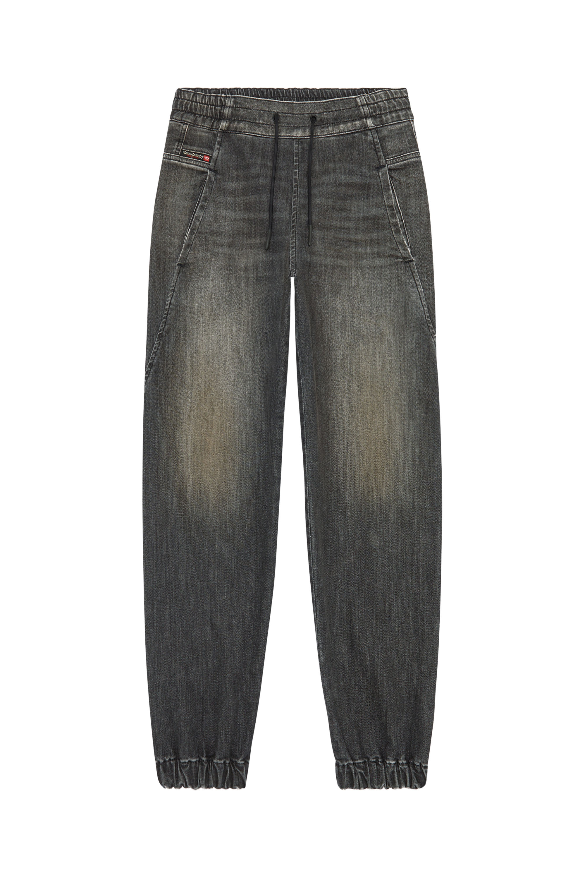 Diesel - Krailey JoggJeans® 09F01 Boyfriend, Black/Dark grey - Image 5