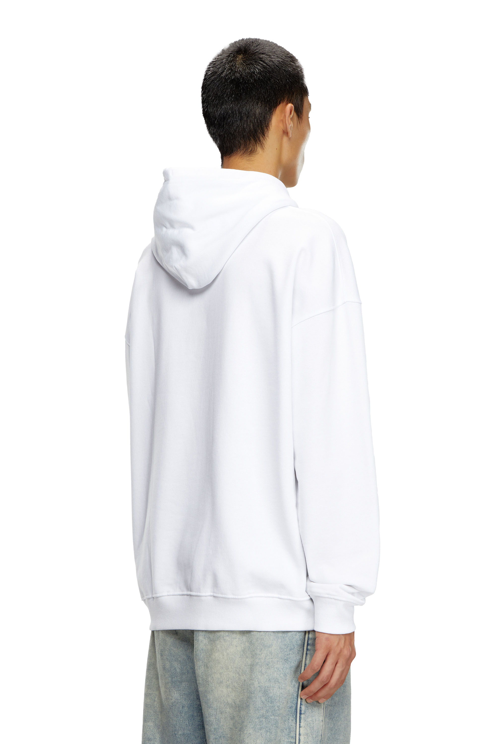 Hoodie with embossed logo | Diesel S-UMMER-BIGOVAL