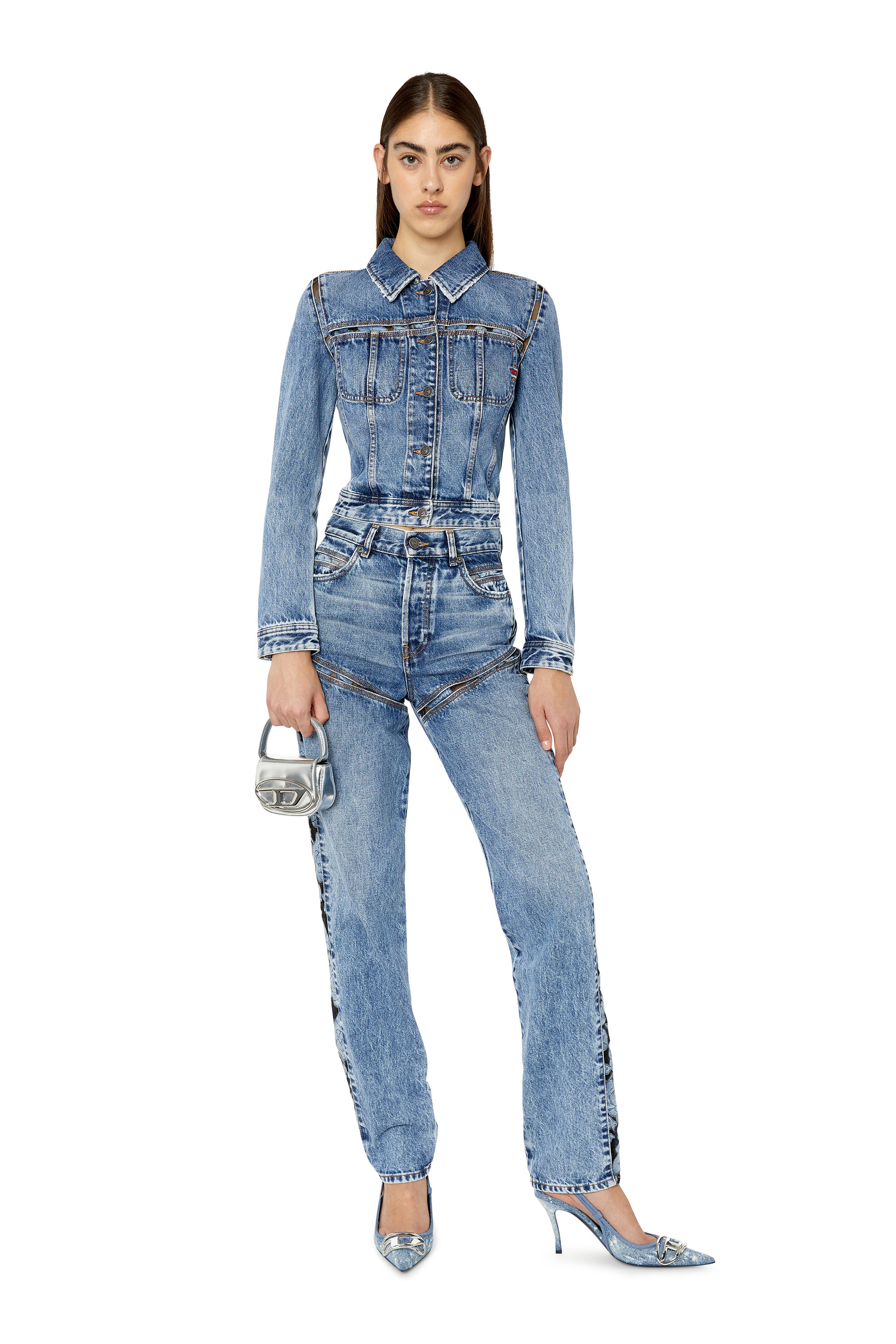 Diesel - D-Pilut 007J3 Straight Jeans, Azul medio - Image 5