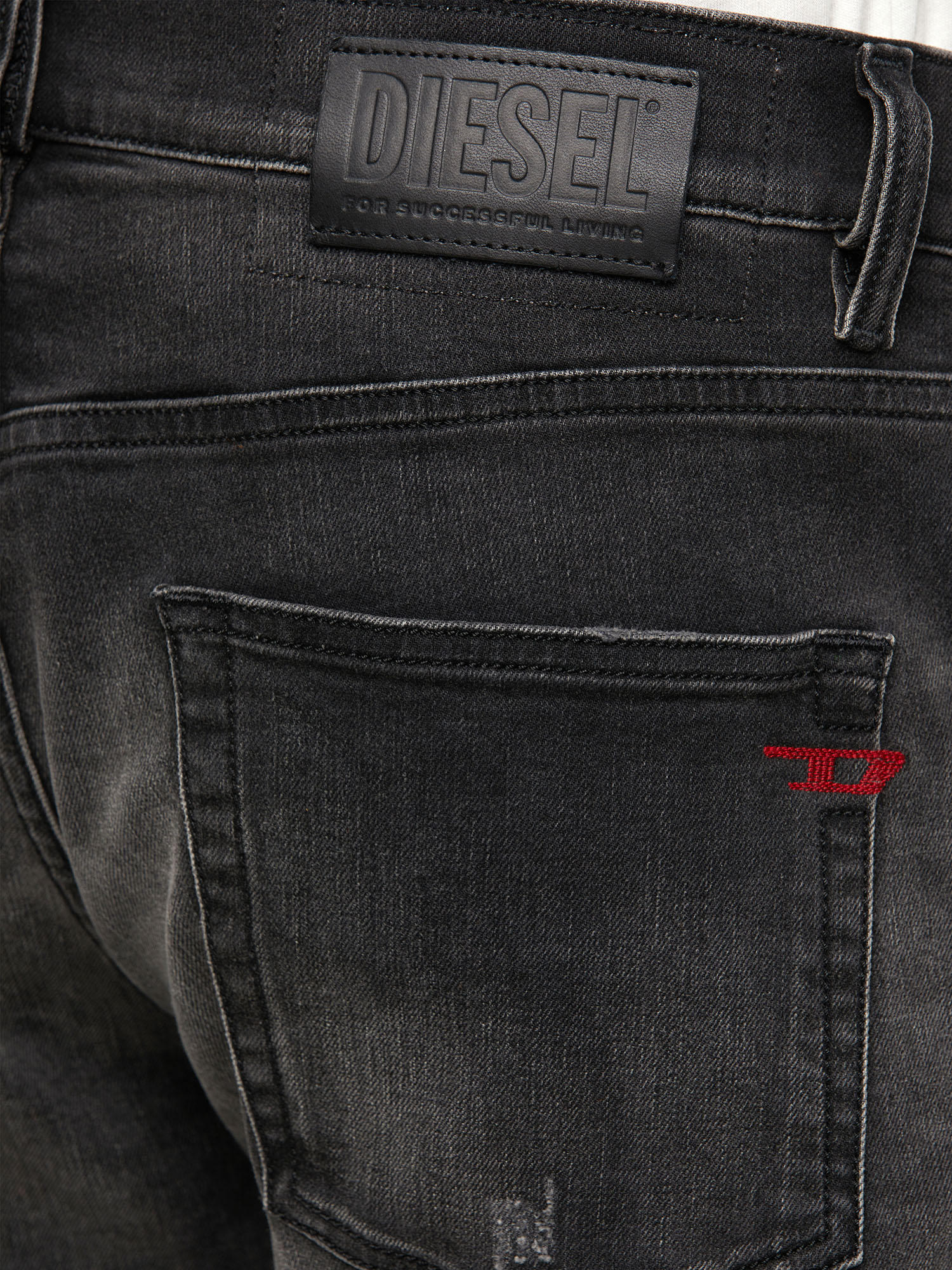 Diesel - D-Strukt Slim Jeans 069RC, Black/Dark Grey - Image 4