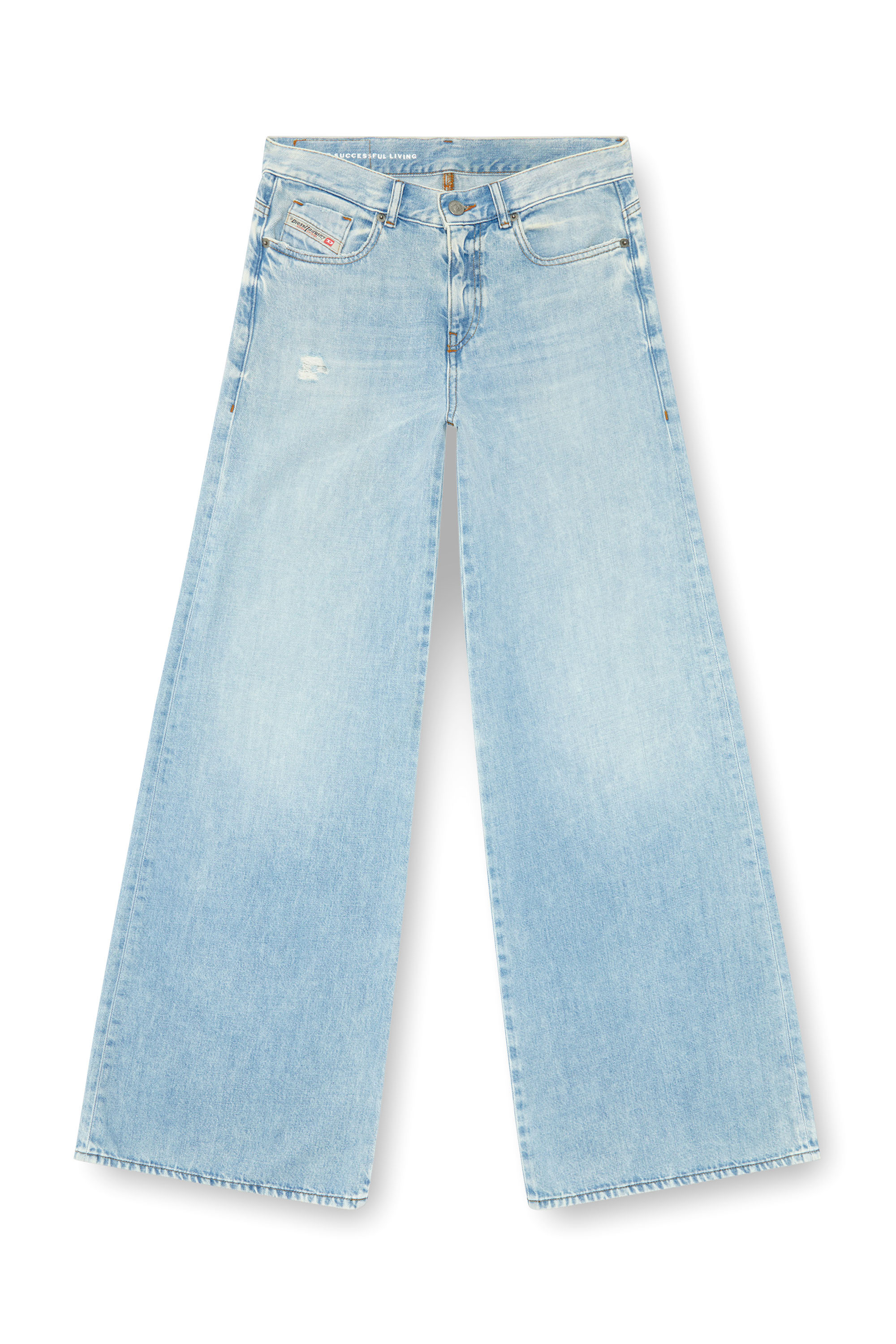 Diesel - Flare Jeans 1978 D-Akemi 068MQ Mujer, Azul Claro - 5