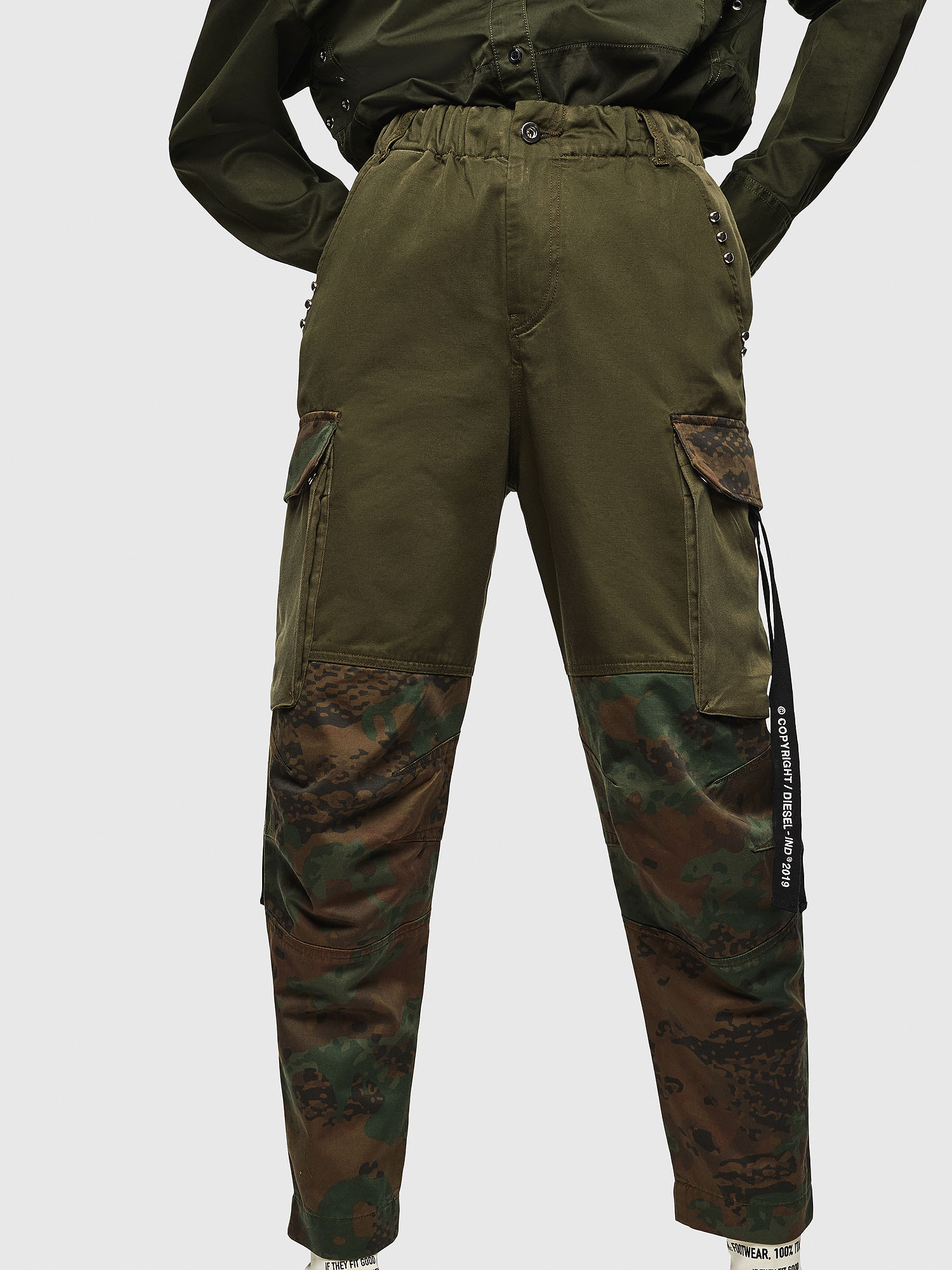 Diesel - P-THENA-A, Green Camouflage - Image 1