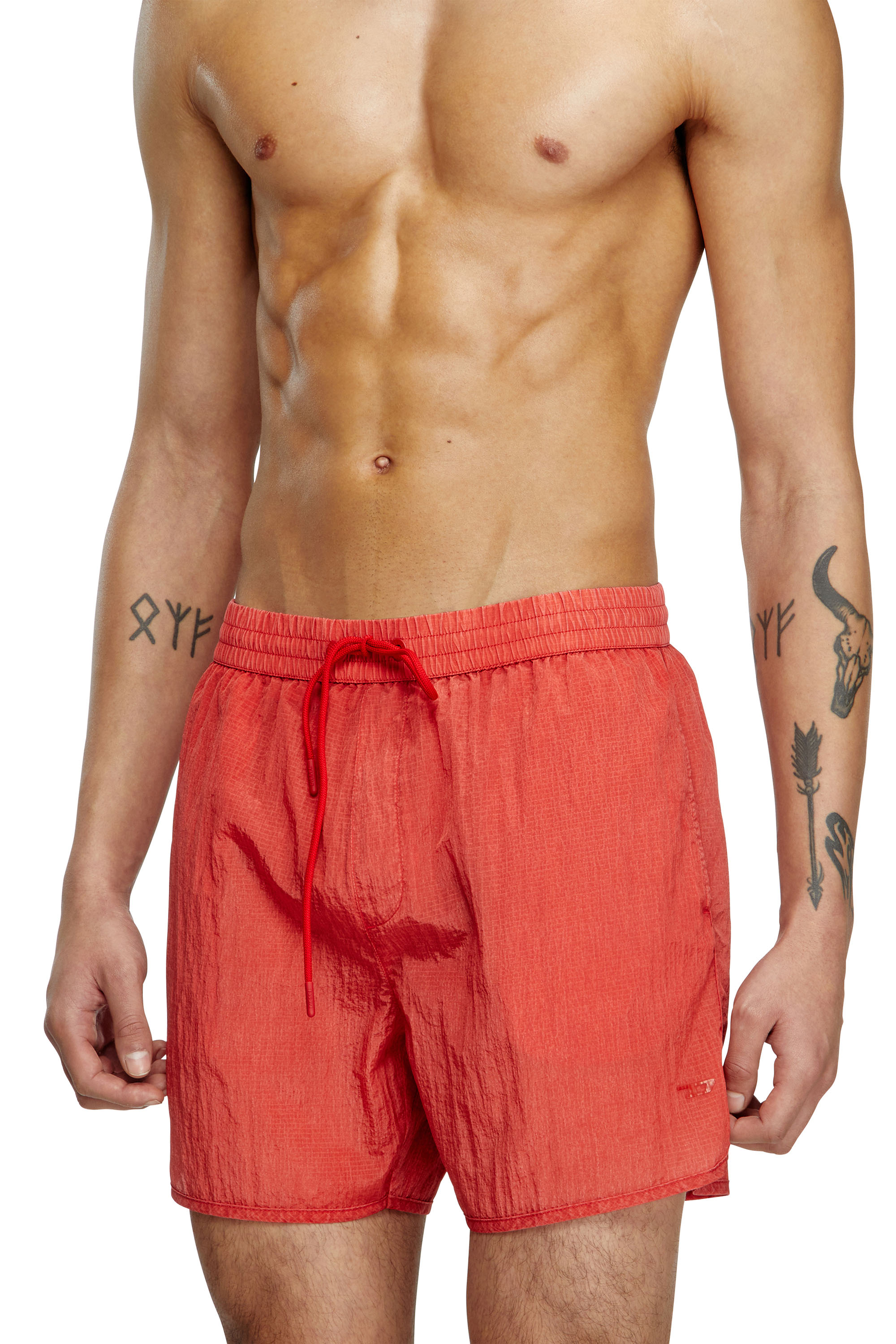 Diesel - JIMMIE-38-D-POP, Man's Mid-length swim shorts in treated ripstop in null - 2