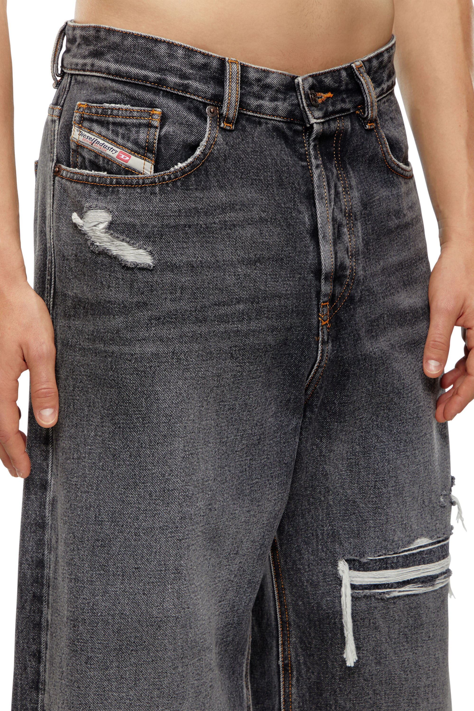 Diesel - Straight Jeans D-Rise 007F6, Hombre Straight Jeans - D-Rise in Negro - Image 4