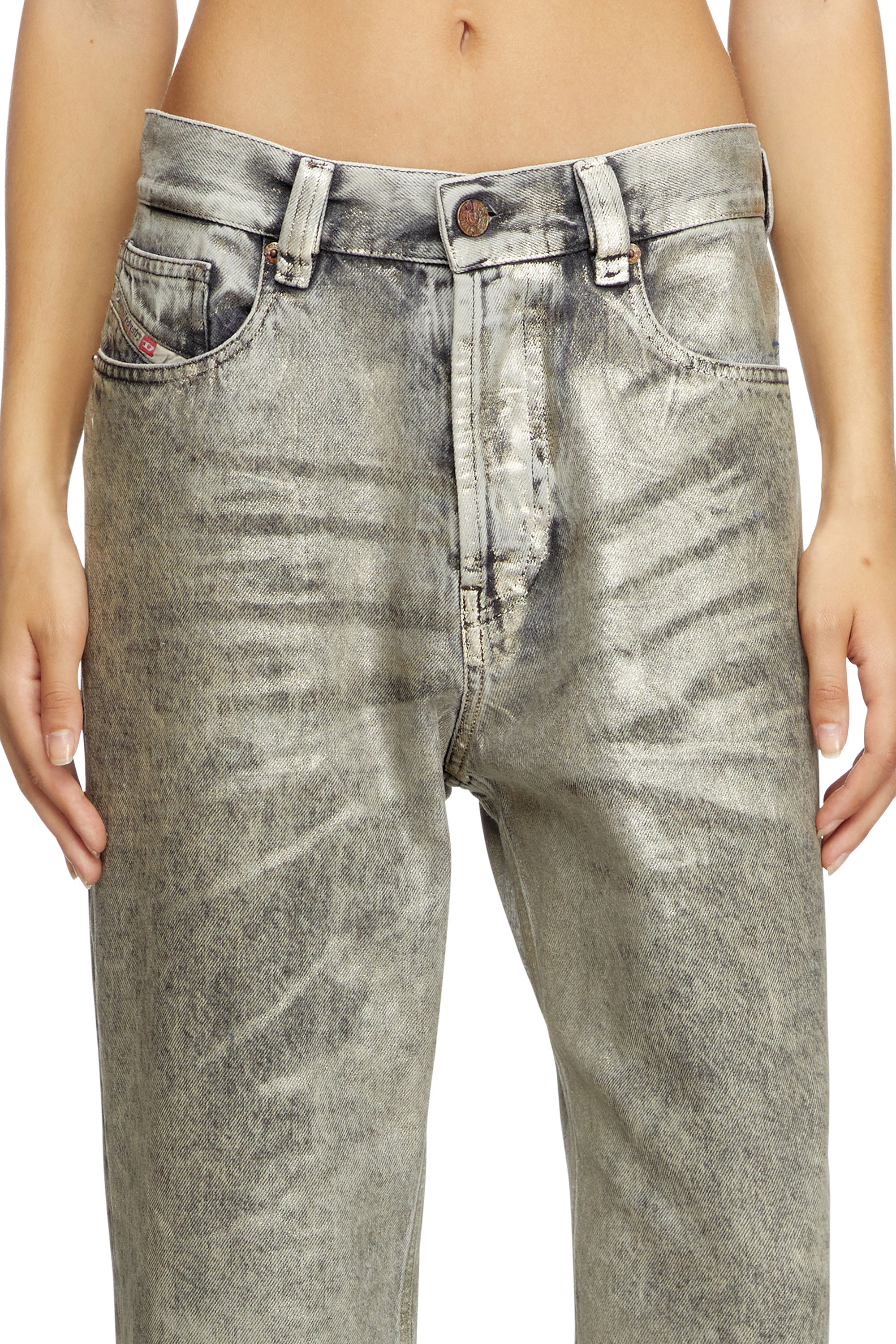 Diesel - Regular Jeans 1988 D-Ark 09L79 Mujer, Gris Claro - 5